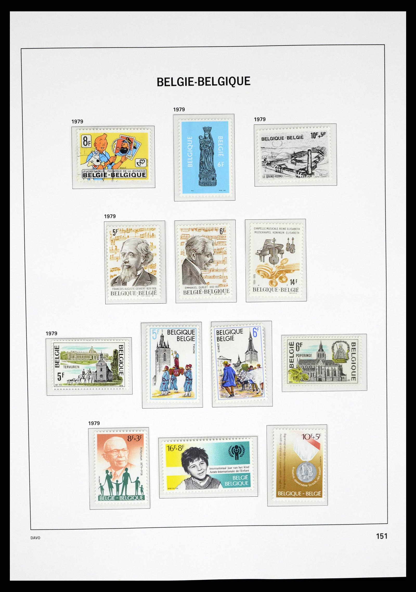 37368 040 - Stamp collection 37368 Belgium 1969-2003.