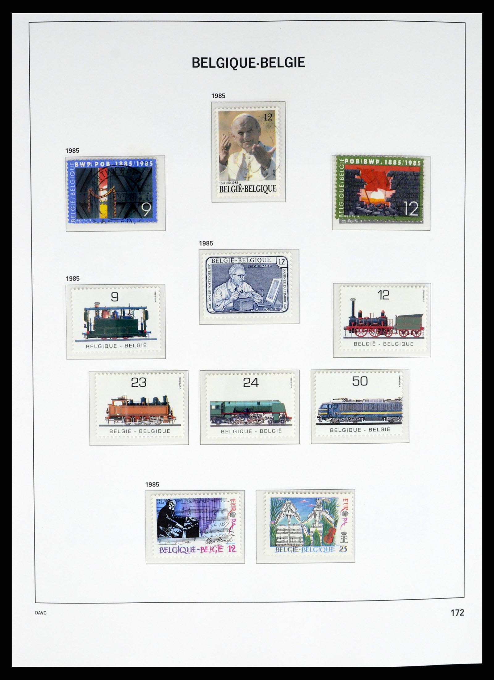 37368 073 - Stamp collection 37368 Belgium 1969-2003.