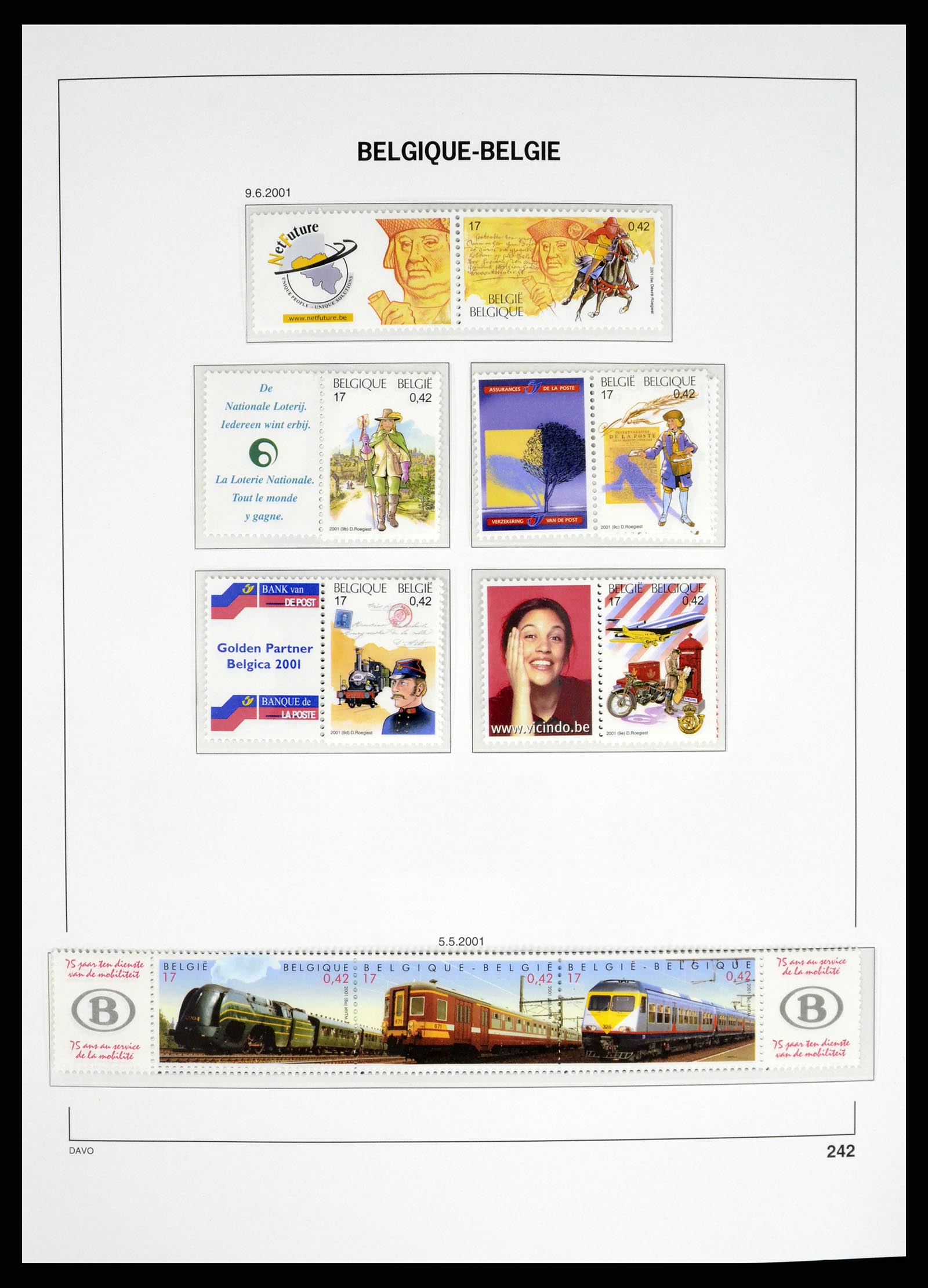 37368 176 - Stamp collection 37368 Belgium 1969-2003.