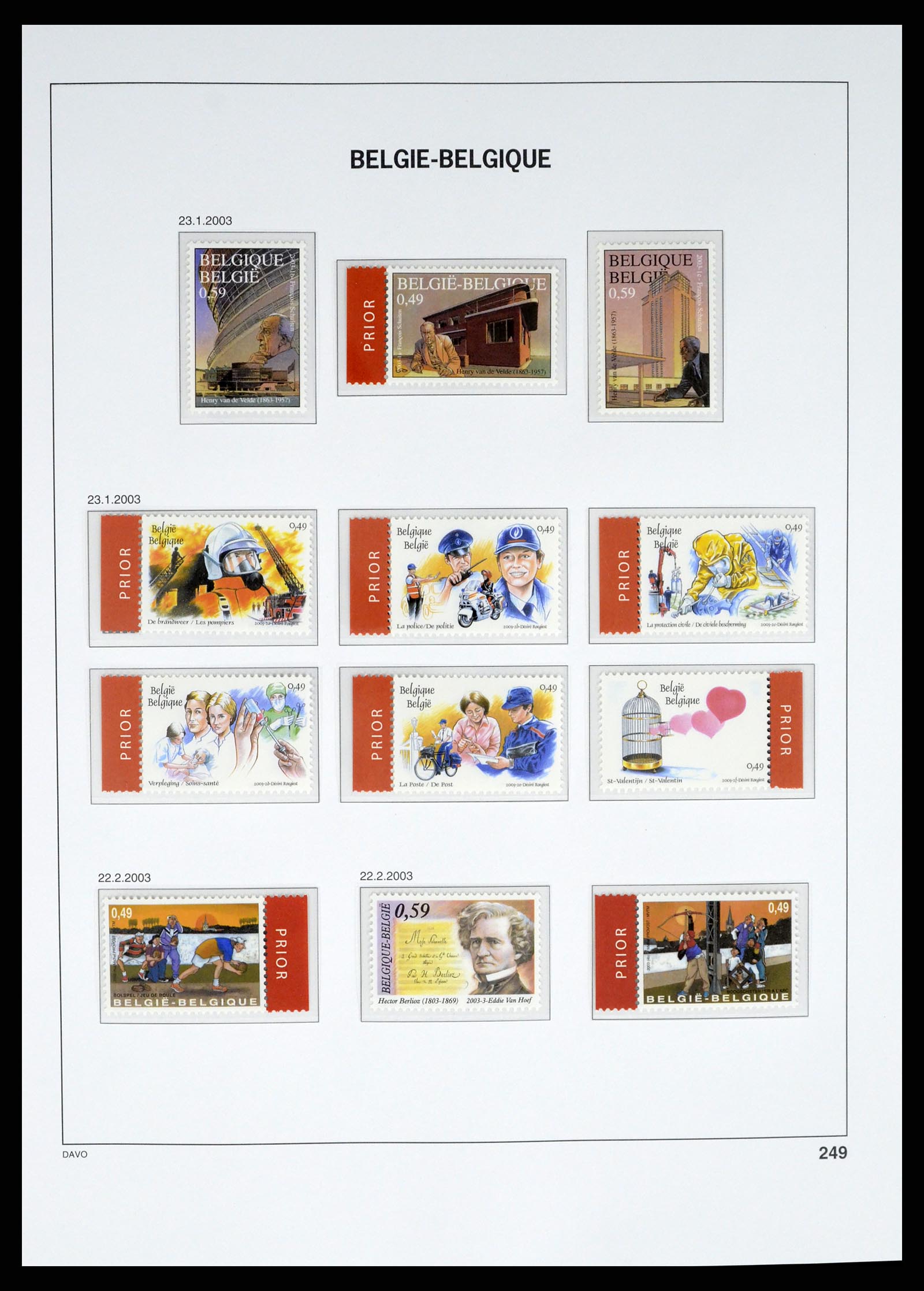37368 200 - Stamp collection 37368 Belgium 1969-2003.