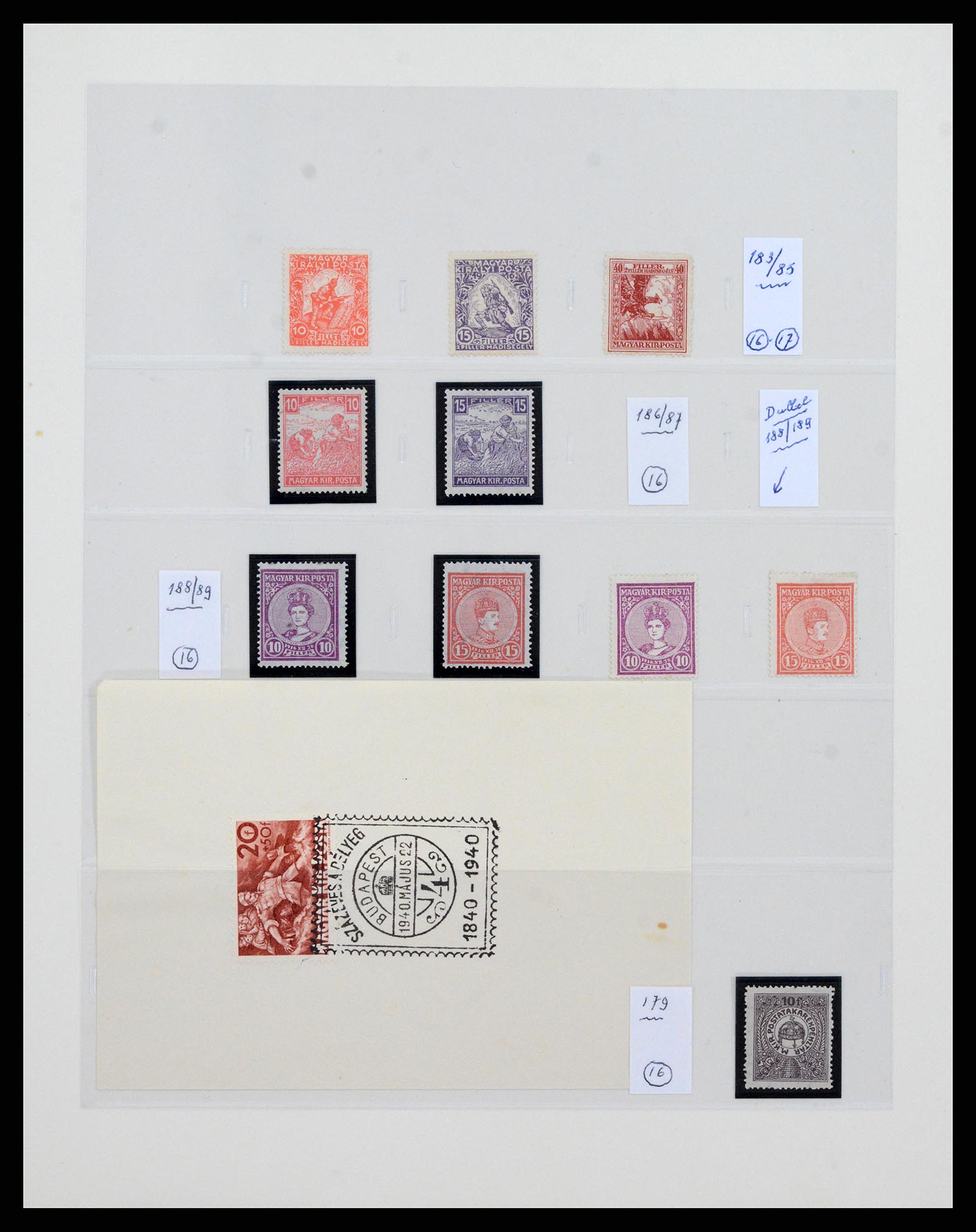 37369 001 - Postzegelverzameling 37369 Hongarije 1913-2002.