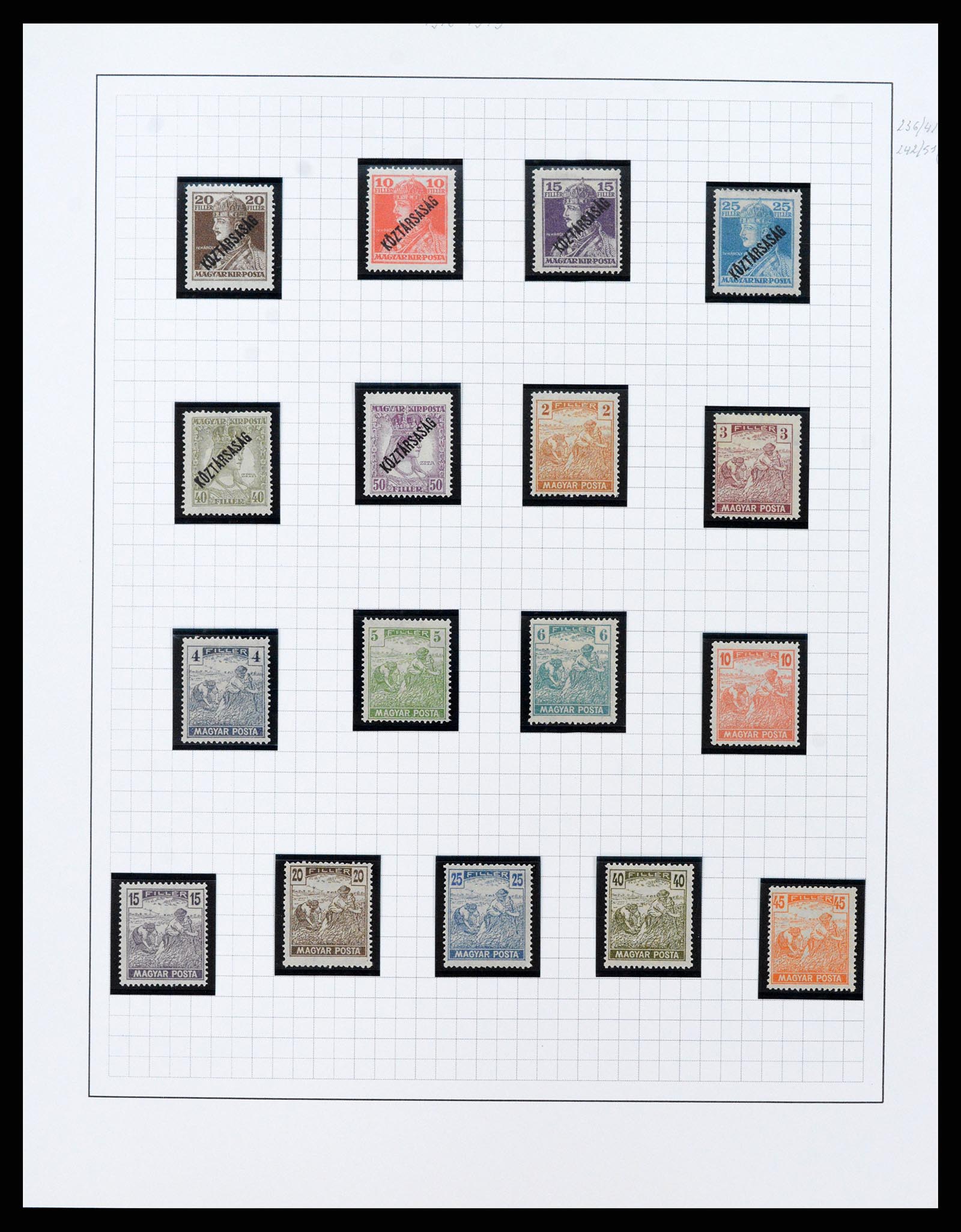 37369 010 - Postzegelverzameling 37369 Hongarije 1913-2002.