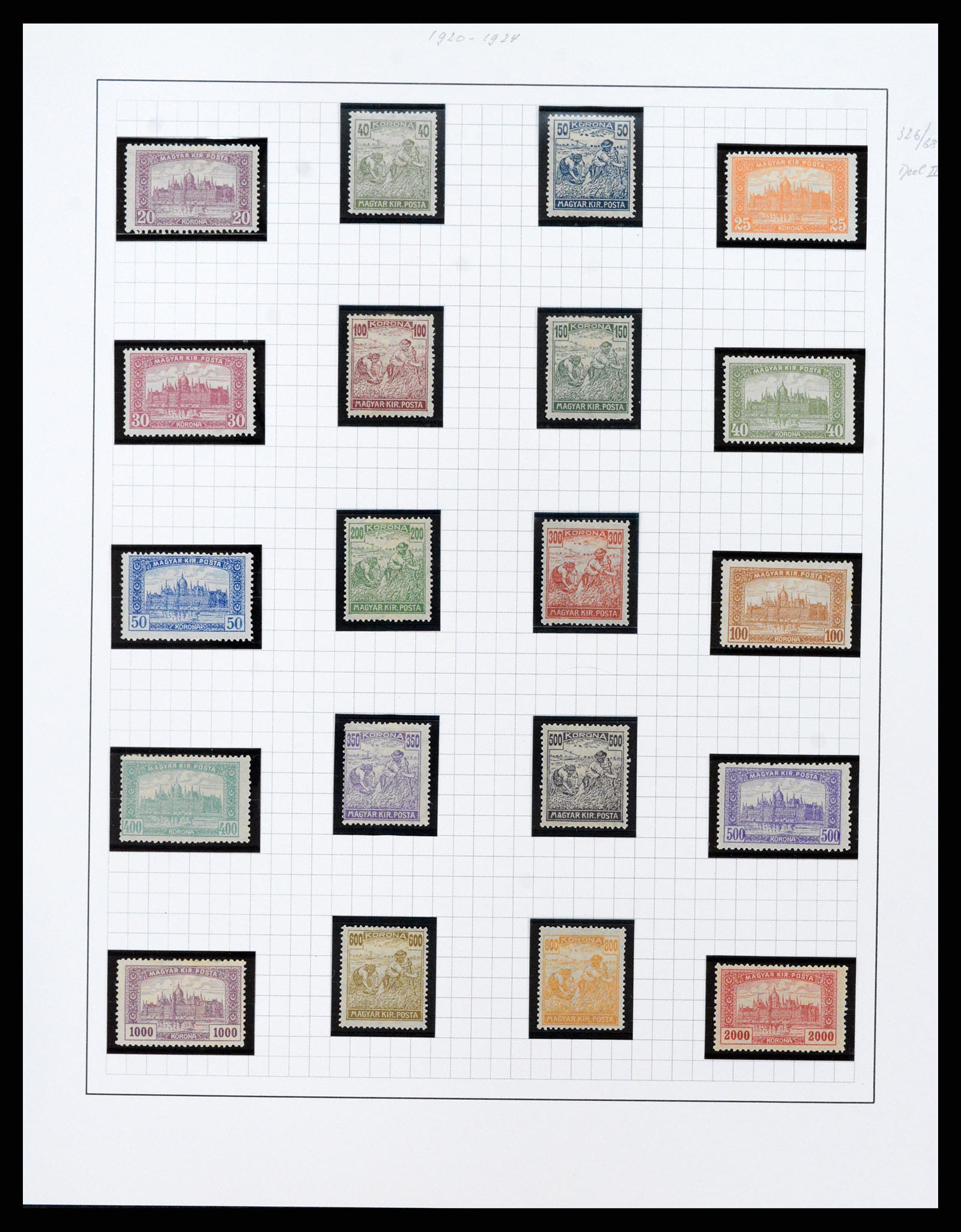 37369 017 - Postzegelverzameling 37369 Hongarije 1913-2002.