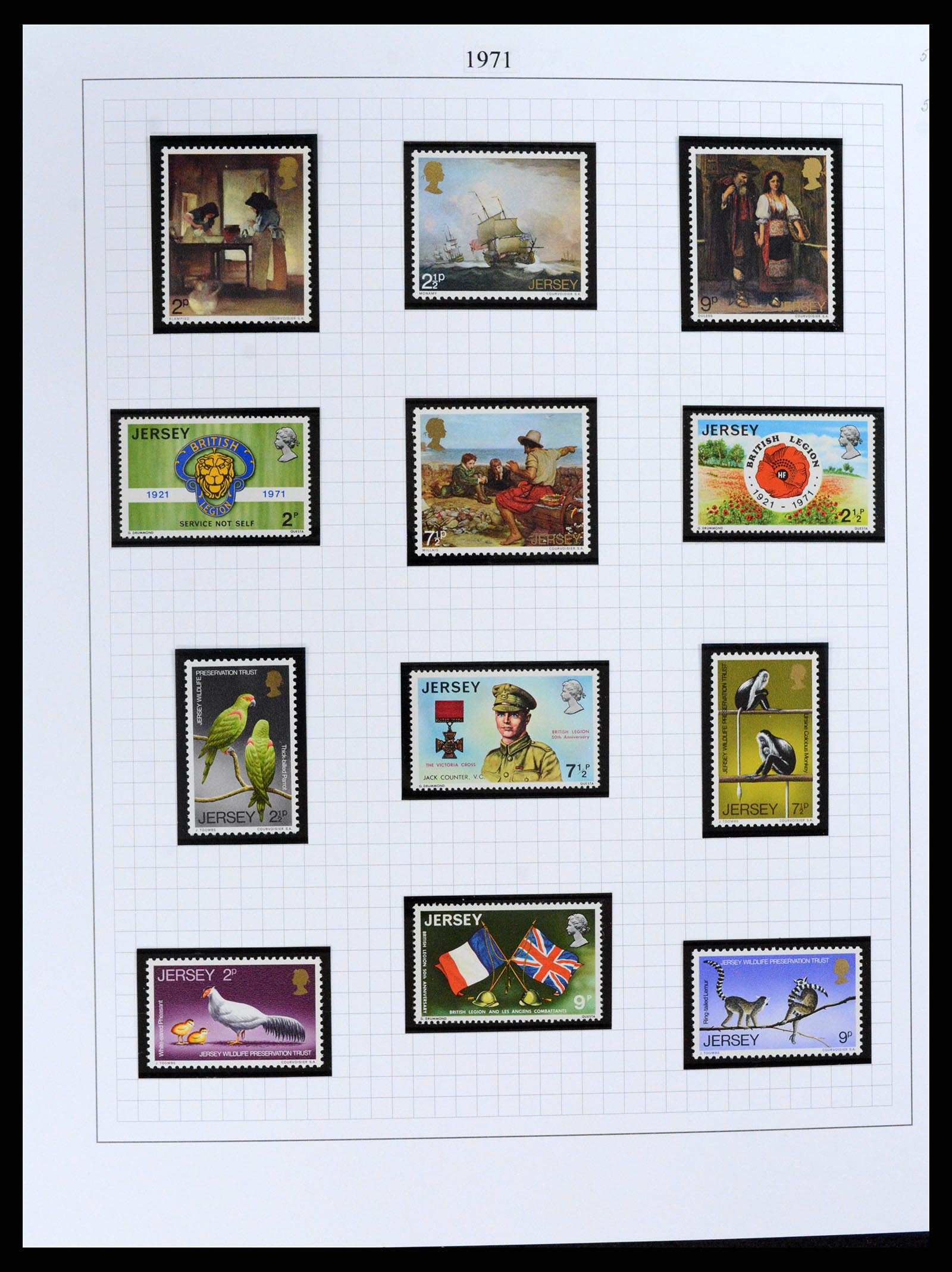 37370 005 - Postzegelverzameling 37370 Kanaaleilanden 1969-2007.