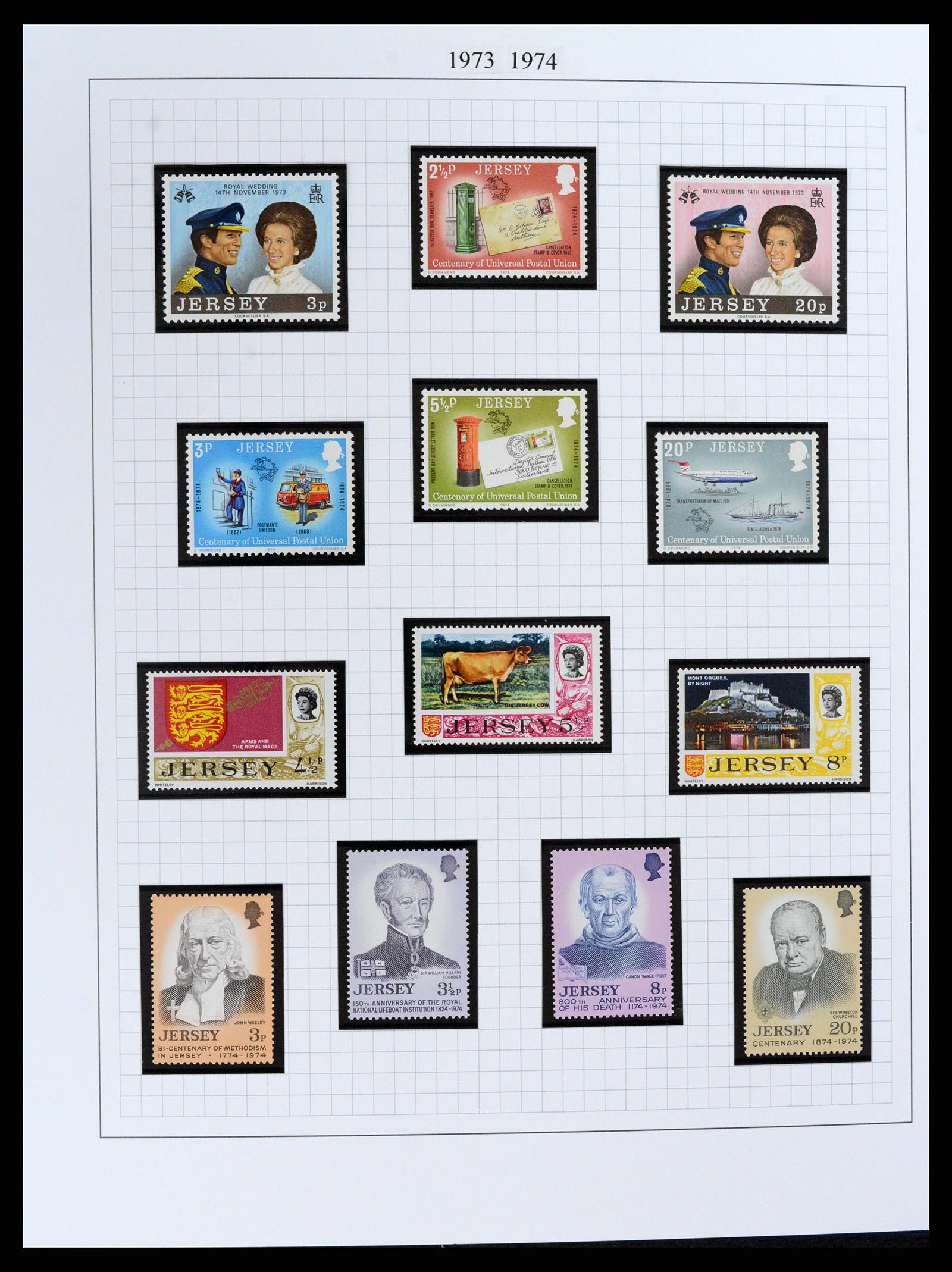 37370 009 - Postzegelverzameling 37370 Kanaaleilanden 1969-2007.