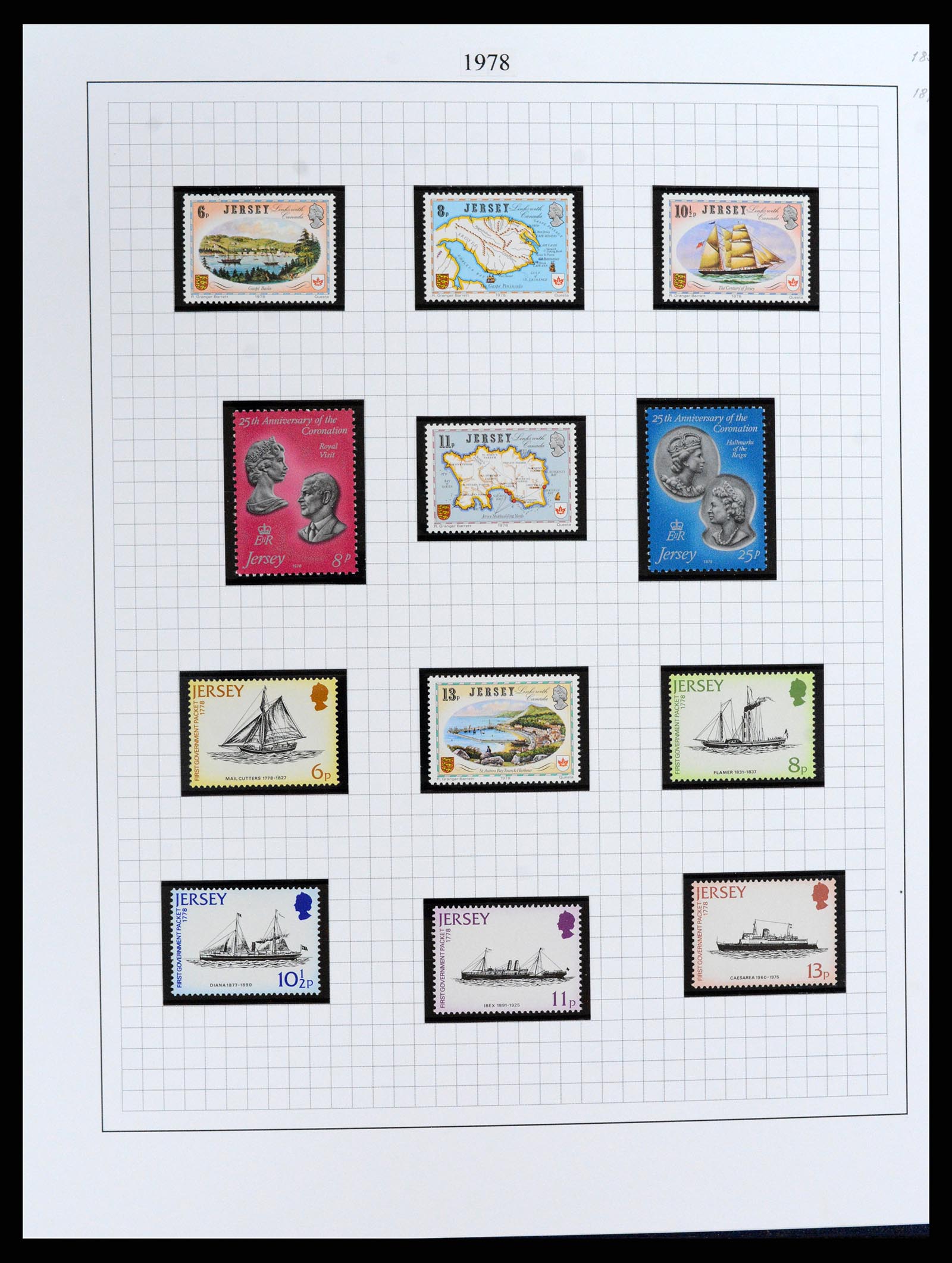 37370 016 - Postzegelverzameling 37370 Kanaaleilanden 1969-2007.