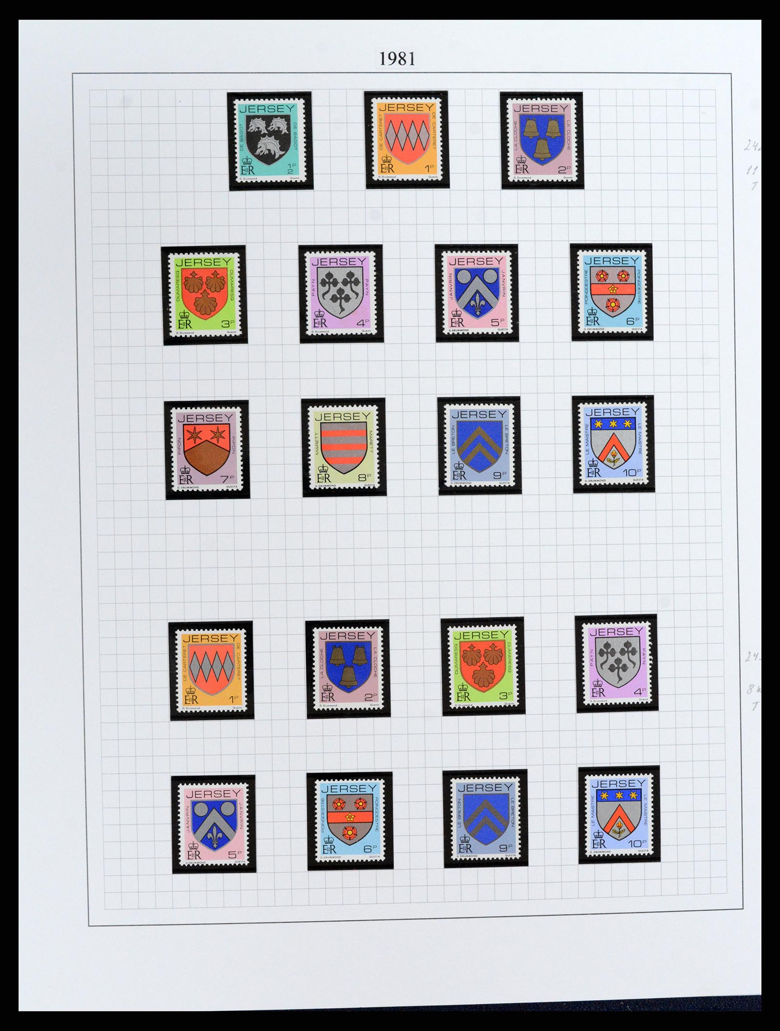 37370 024 - Postzegelverzameling 37370 Kanaaleilanden 1969-2007.