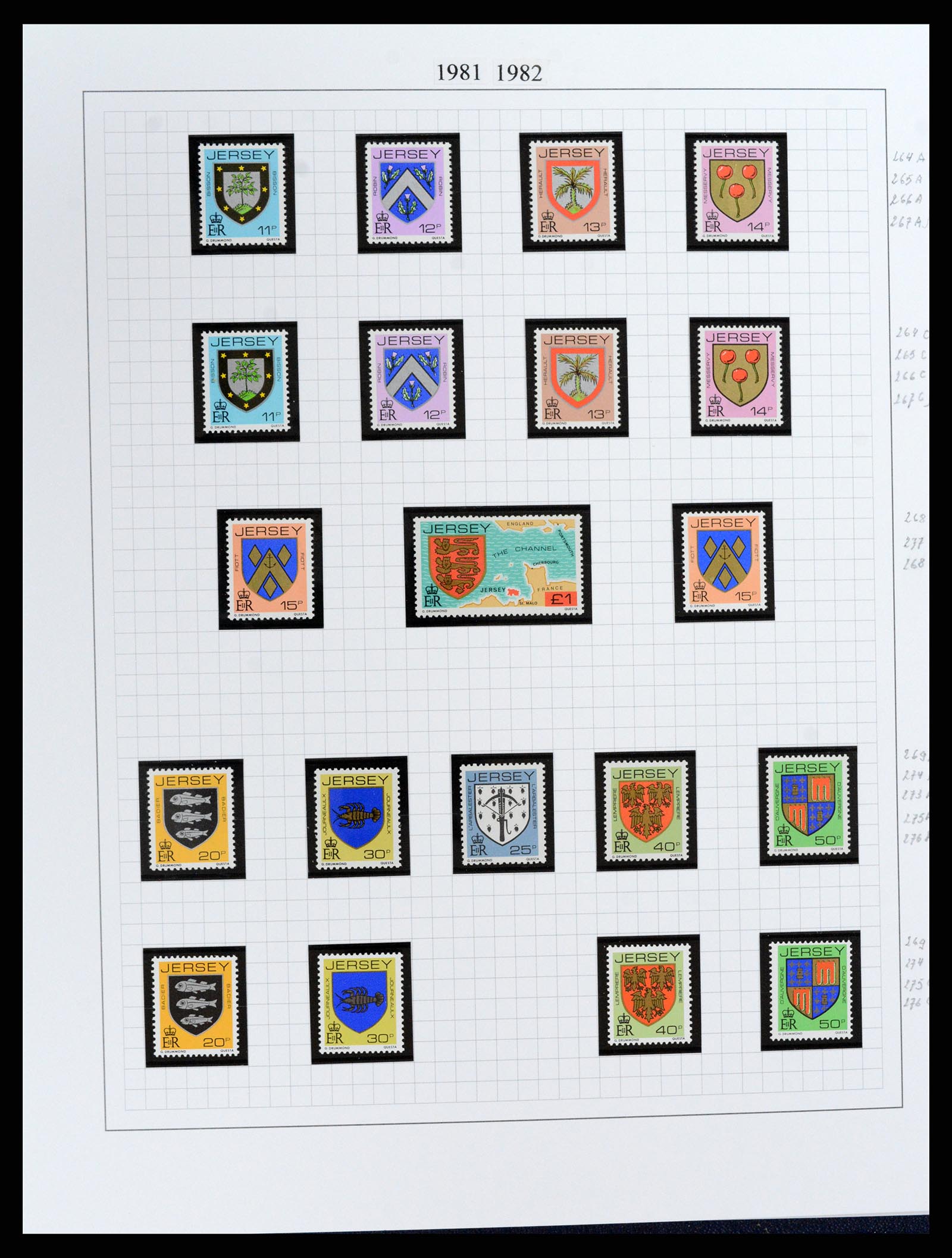 37370 026 - Postzegelverzameling 37370 Kanaaleilanden 1969-2007.