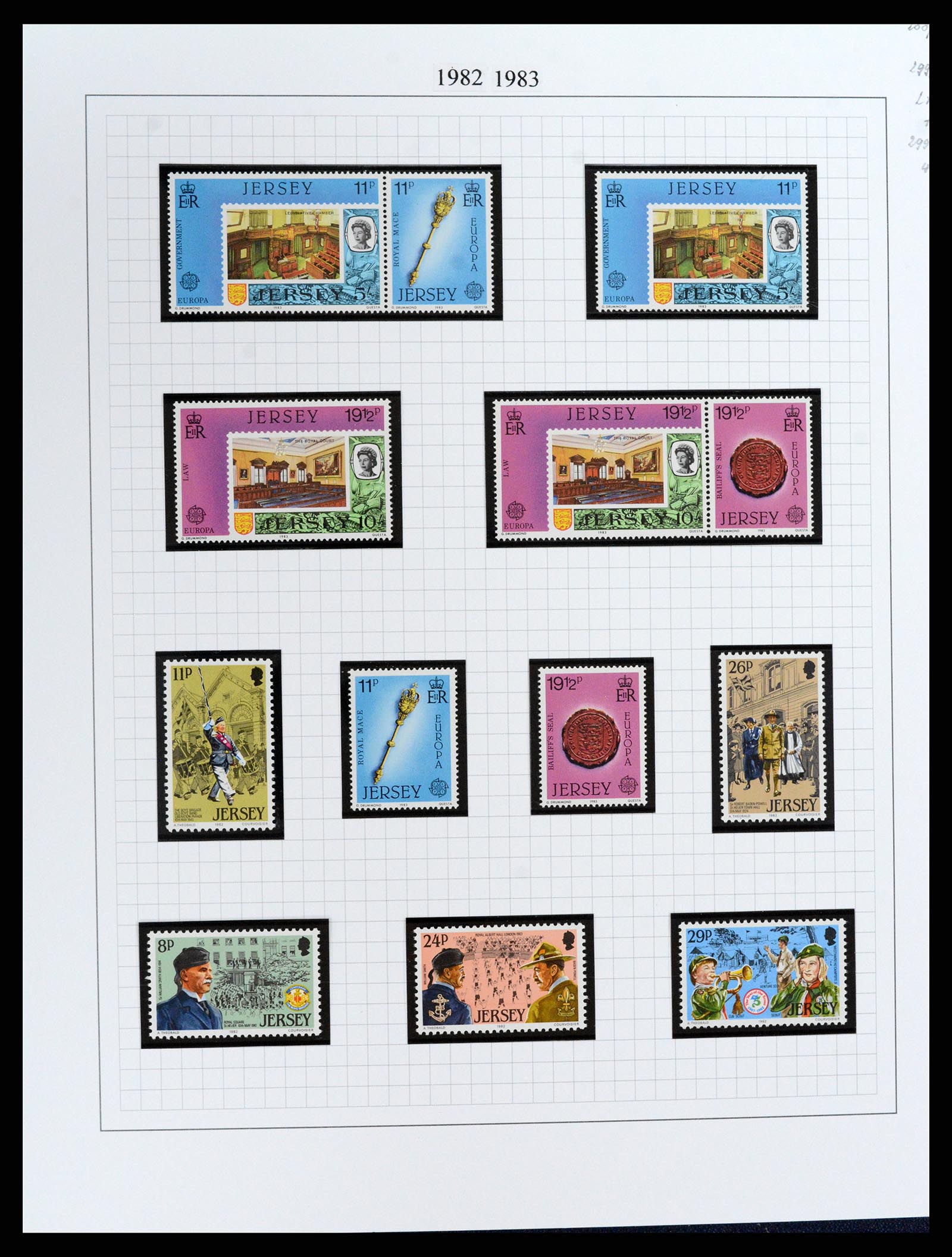 37370 028 - Postzegelverzameling 37370 Kanaaleilanden 1969-2007.