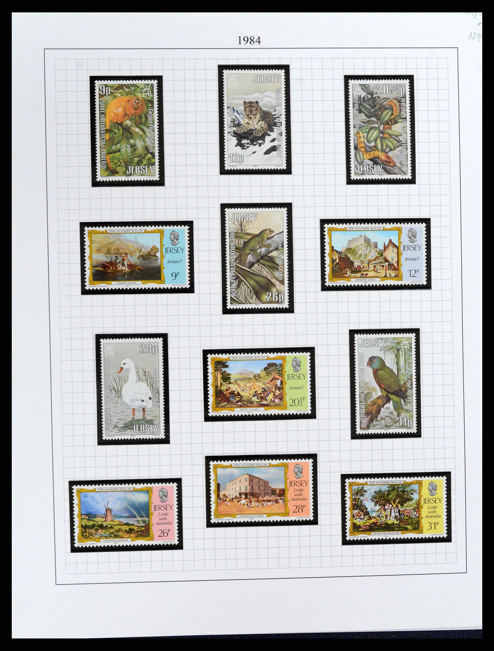 37370 032 - Postzegelverzameling 37370 Kanaaleilanden 1969-2007.