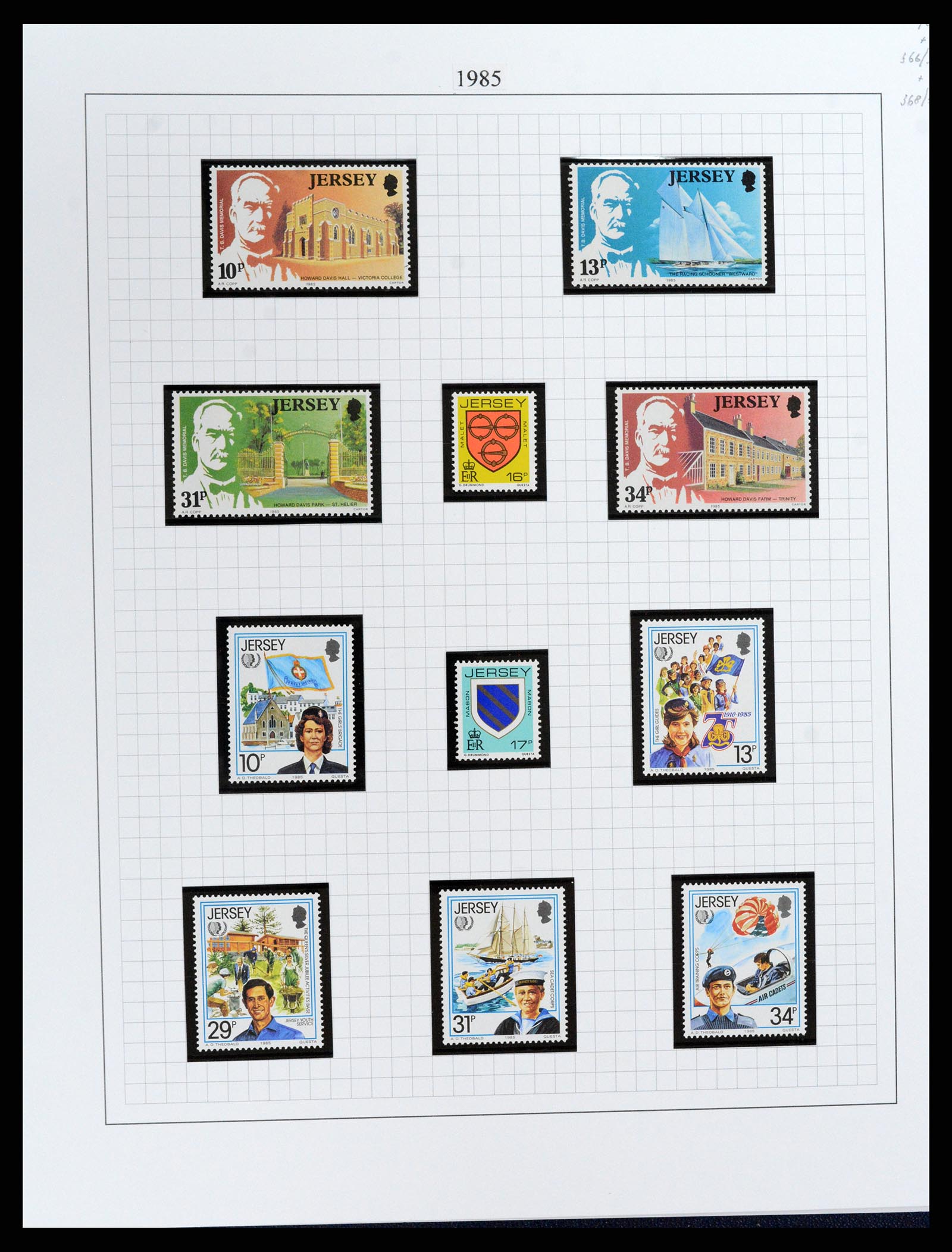37370 033 - Postzegelverzameling 37370 Kanaaleilanden 1969-2007.
