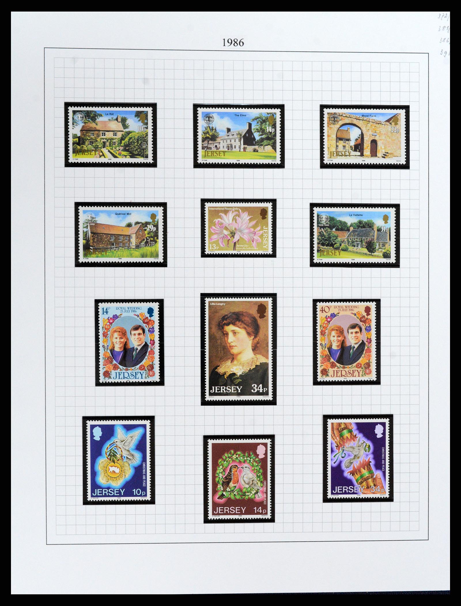 37370 037 - Postzegelverzameling 37370 Kanaaleilanden 1969-2007.