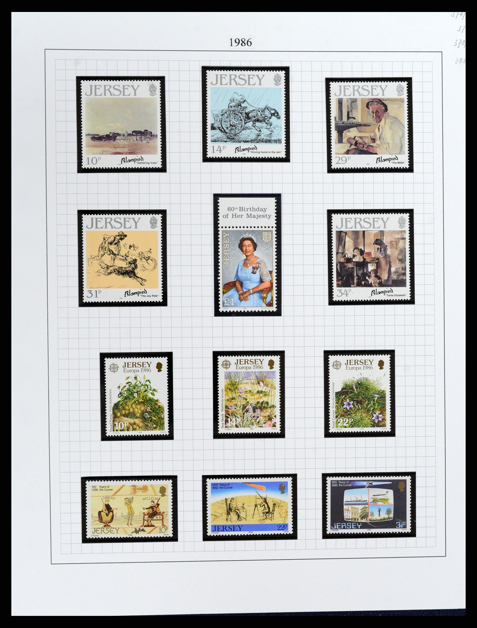 37370 038 - Postzegelverzameling 37370 Kanaaleilanden 1969-2007.