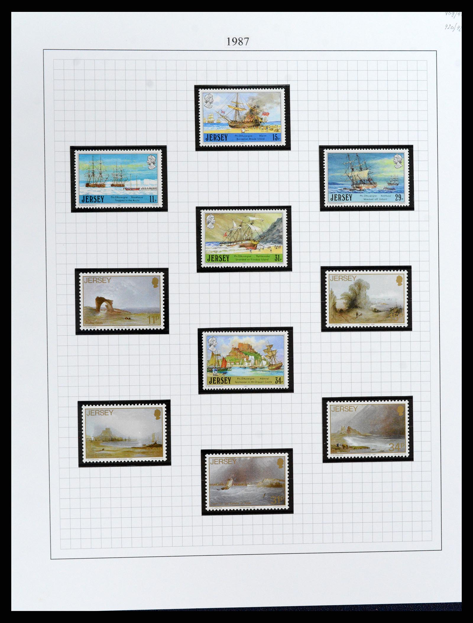 37370 040 - Postzegelverzameling 37370 Kanaaleilanden 1969-2007.
