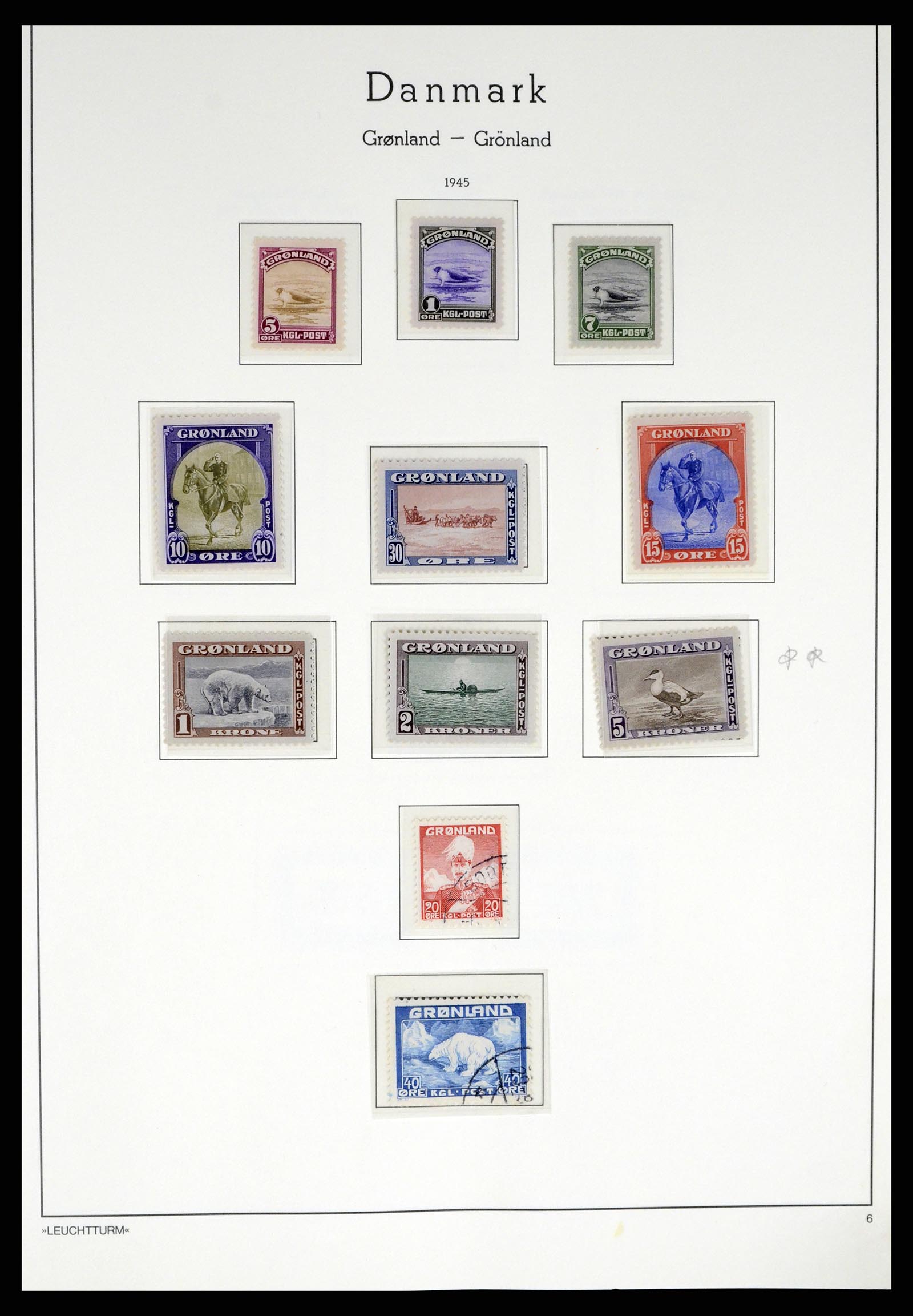 37372 003 - Postzegelverzameling 37372 Groenland 1938-2004.