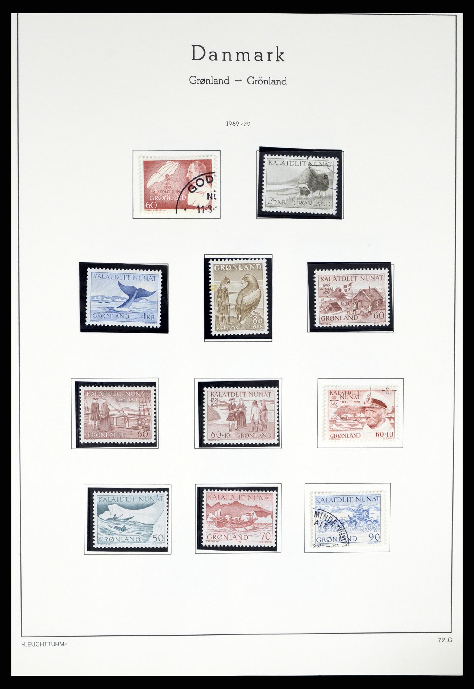 37372 007 - Postzegelverzameling 37372 Groenland 1938-2004.