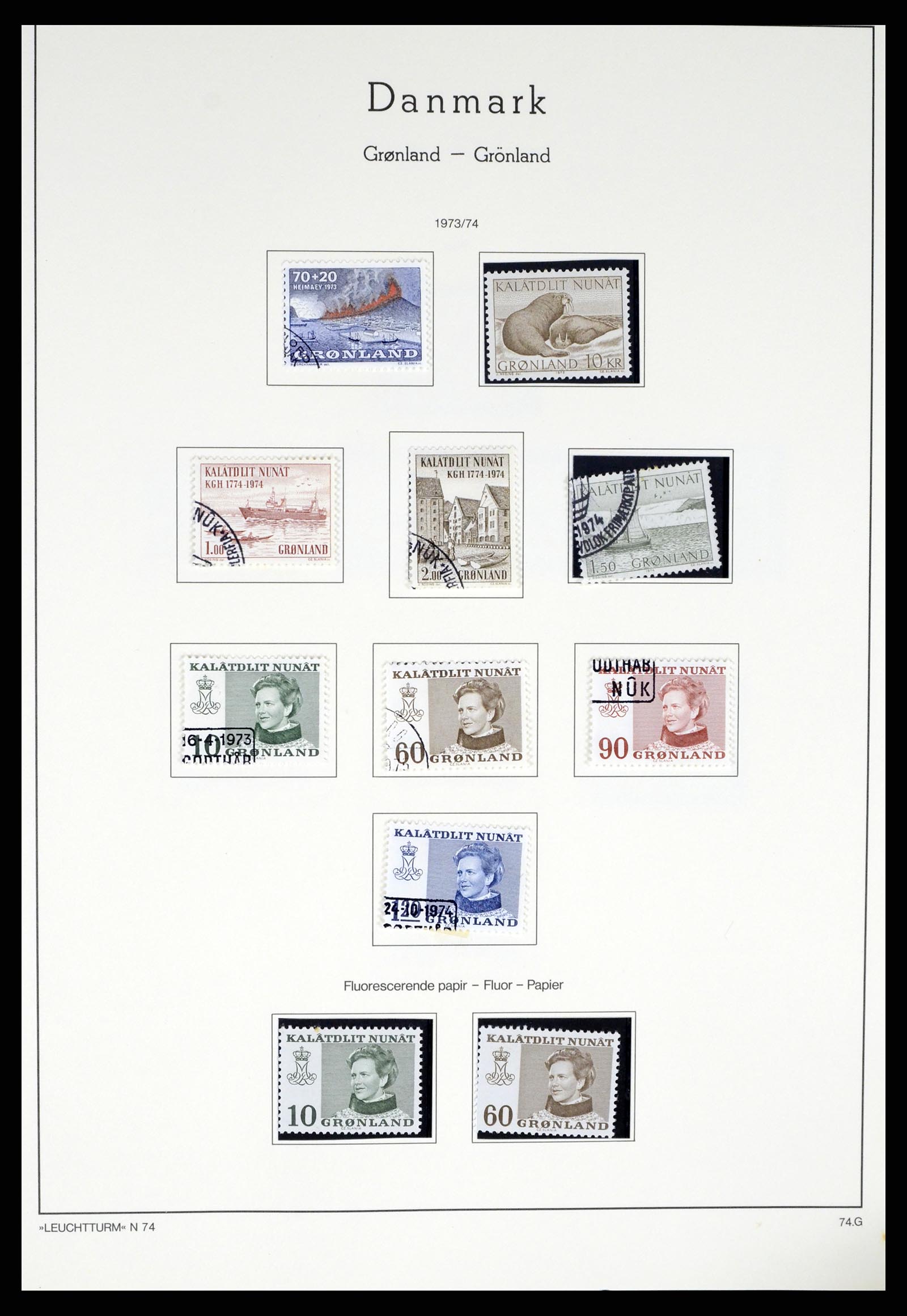 37372 008 - Postzegelverzameling 37372 Groenland 1938-2004.