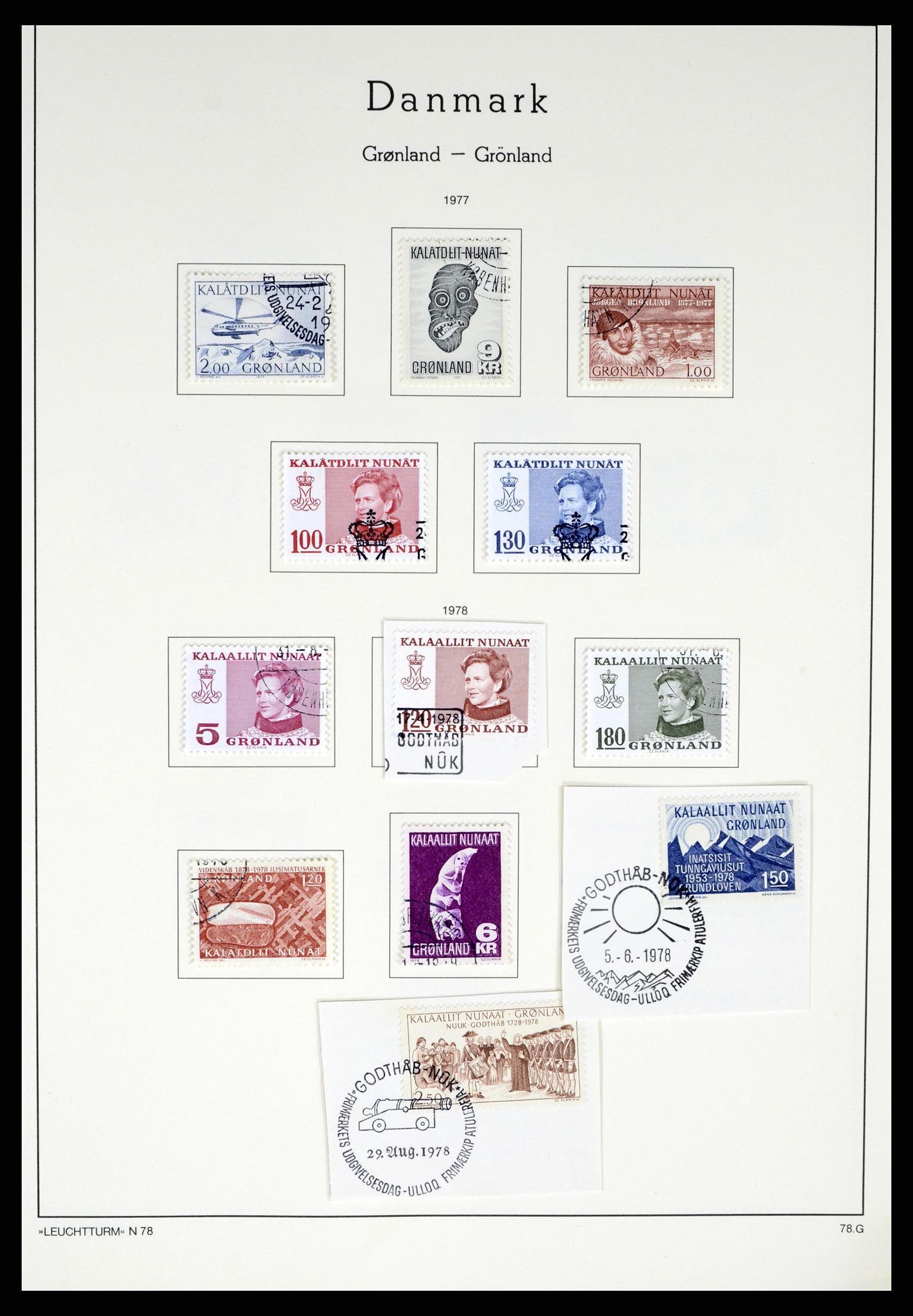 37372 010 - Postzegelverzameling 37372 Groenland 1938-2004.