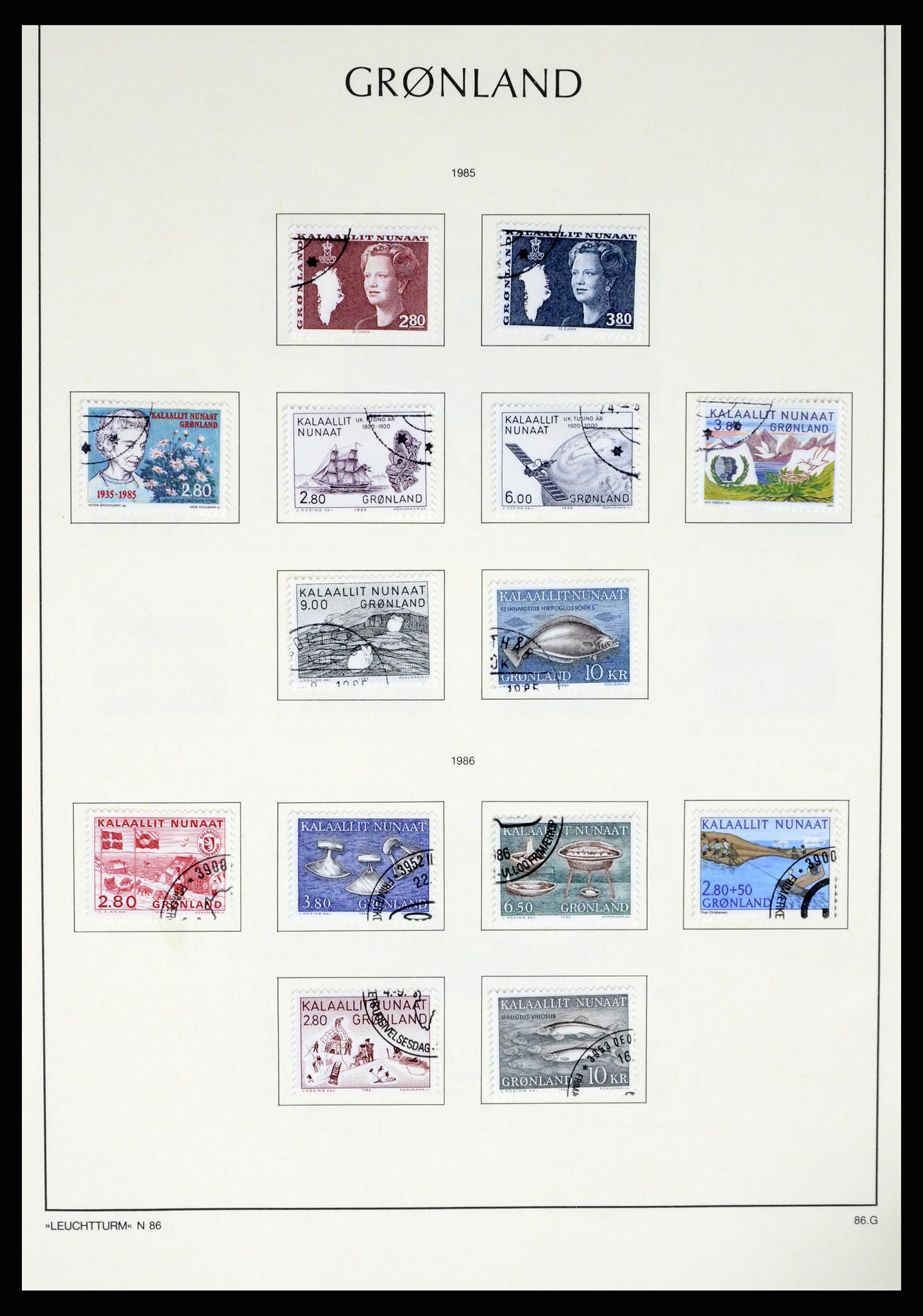 37372 015 - Postzegelverzameling 37372 Groenland 1938-2004.