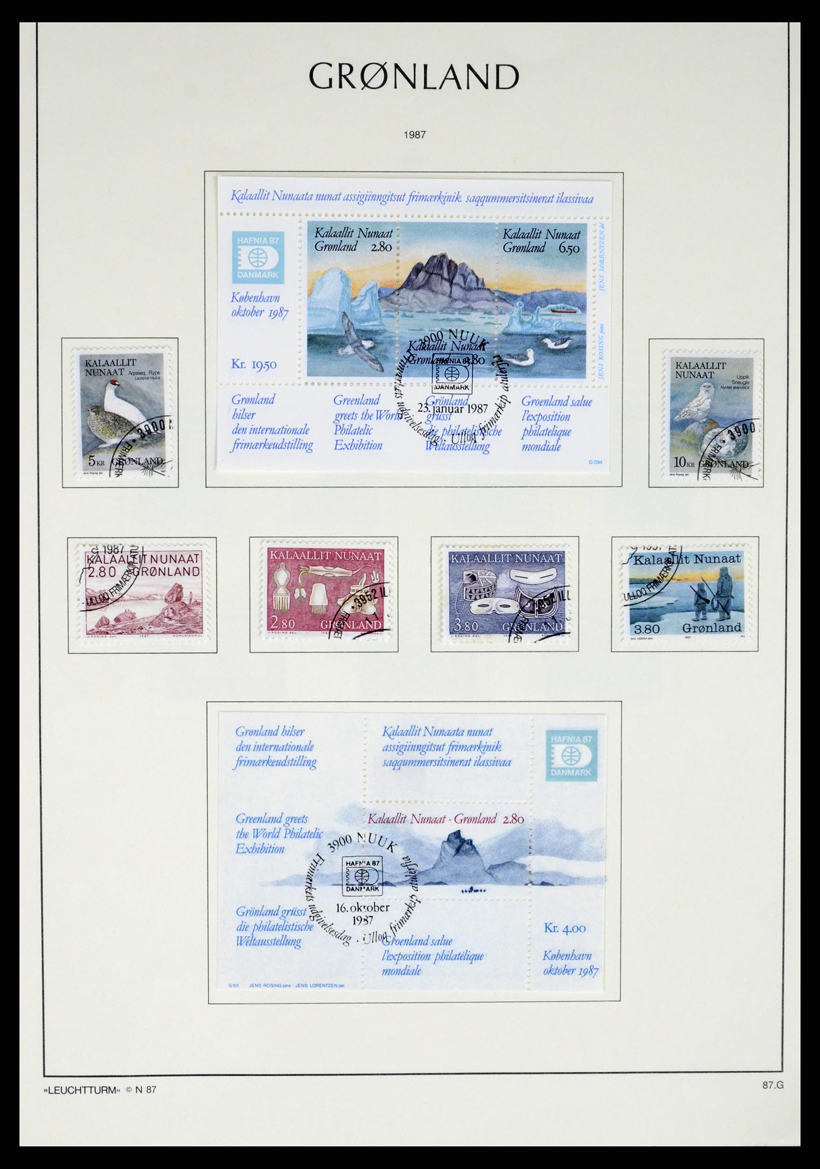 37372 016 - Postzegelverzameling 37372 Groenland 1938-2004.