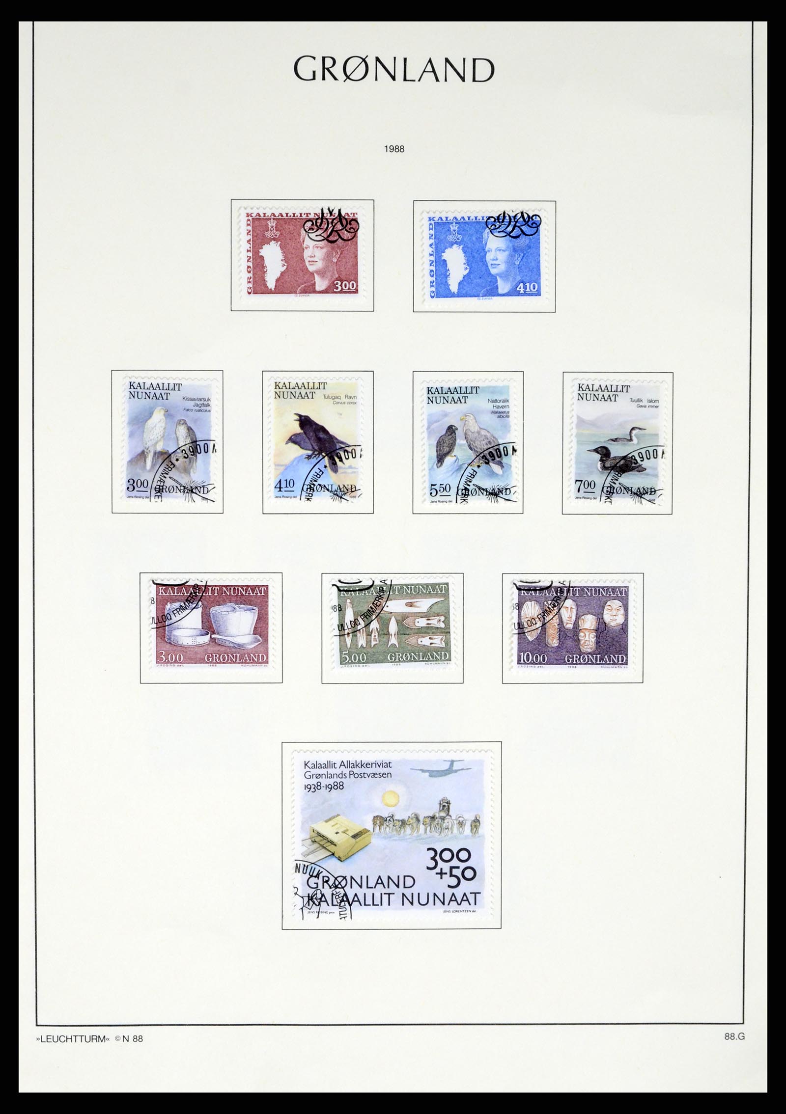 37372 017 - Postzegelverzameling 37372 Groenland 1938-2004.