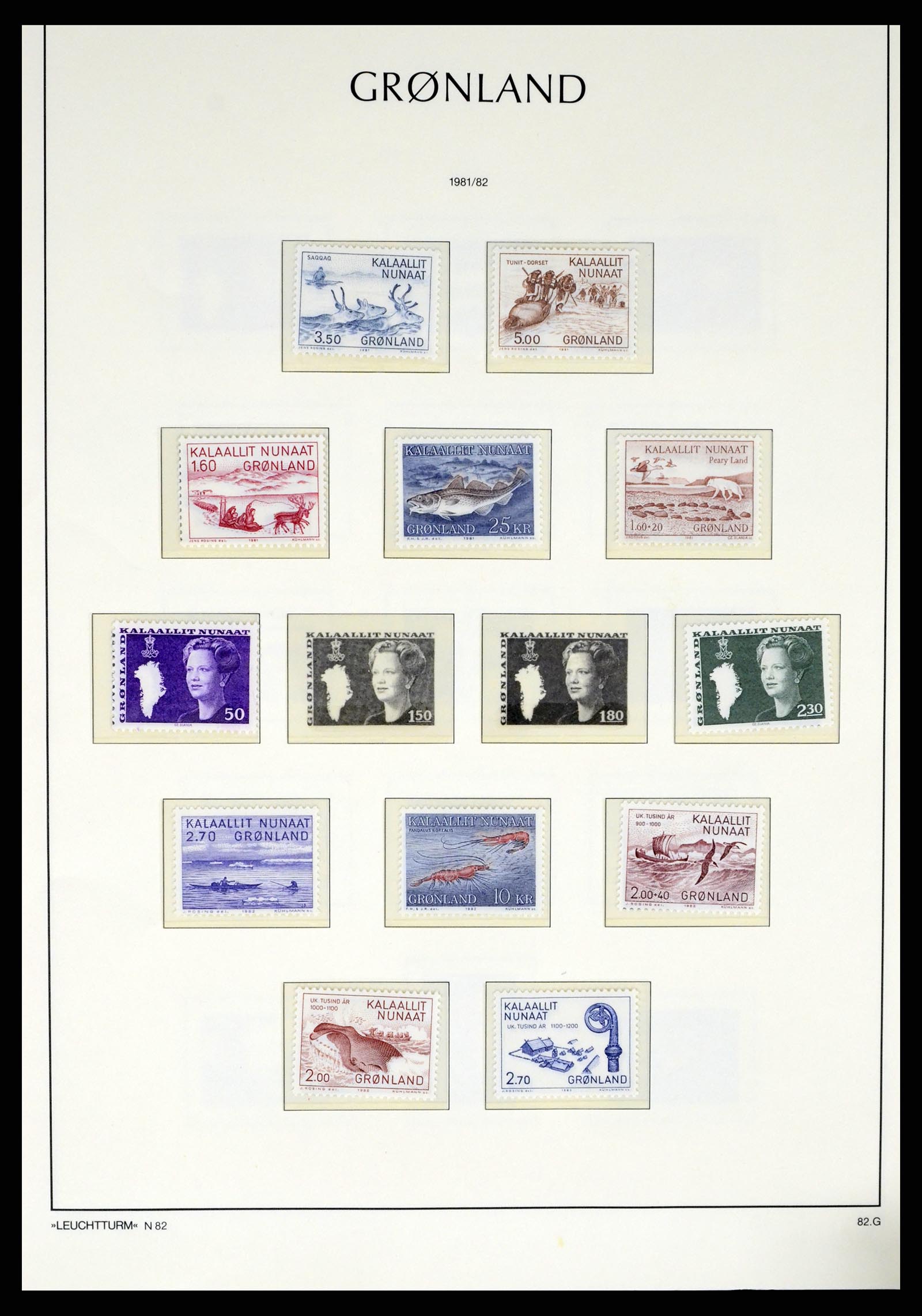 37372 018 - Postzegelverzameling 37372 Groenland 1938-2004.