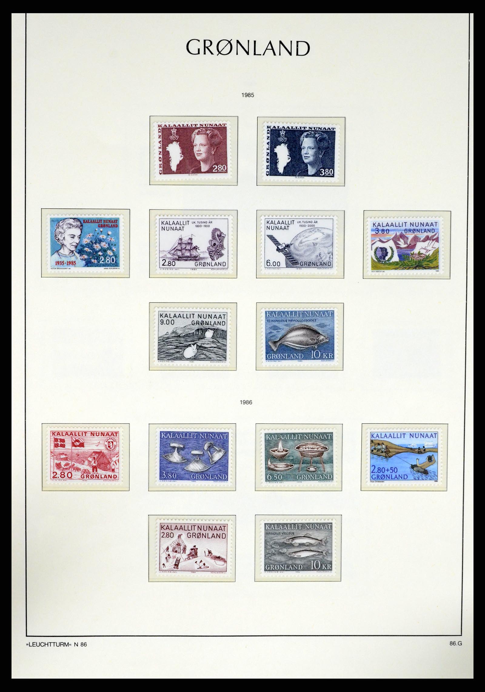 37372 020 - Stamp collection 37372 Greenland 1938-2004.