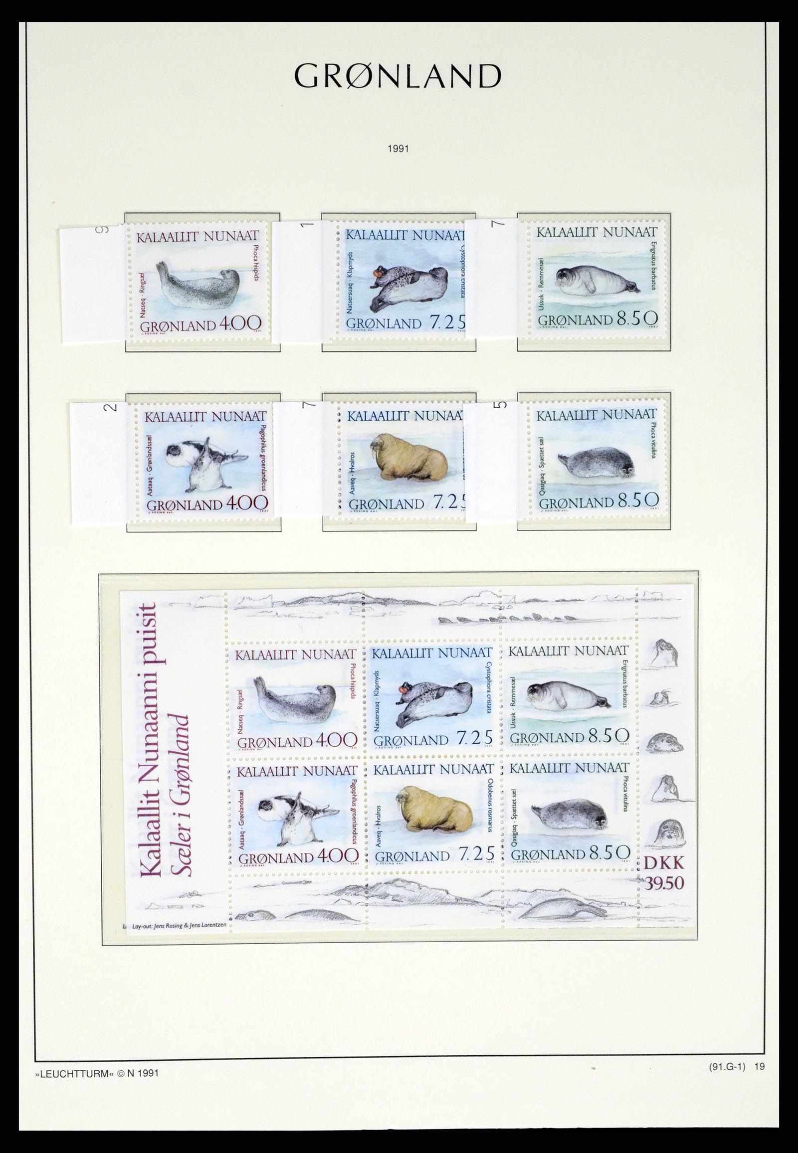37372 028 - Postzegelverzameling 37372 Groenland 1938-2004.