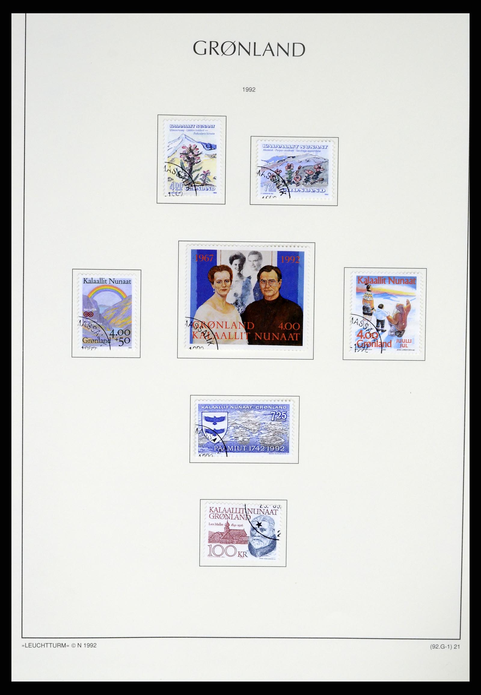 37372 032 - Postzegelverzameling 37372 Groenland 1938-2004.