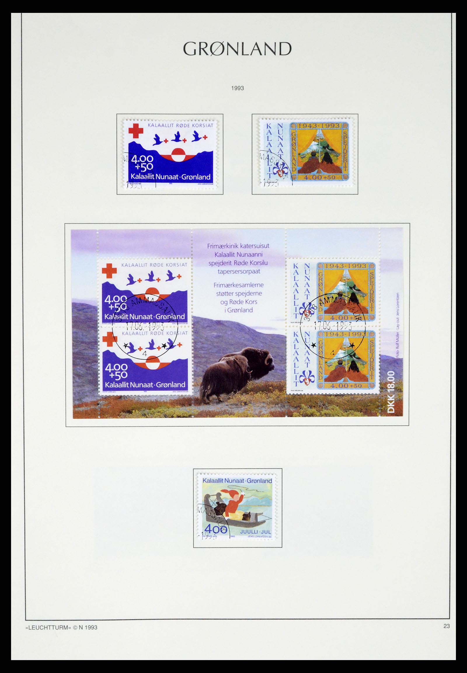 37372 035 - Postzegelverzameling 37372 Groenland 1938-2004.