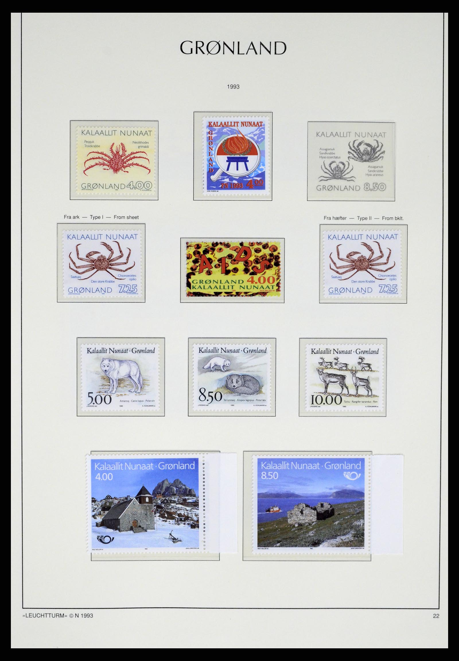 37372 036 - Postzegelverzameling 37372 Groenland 1938-2004.