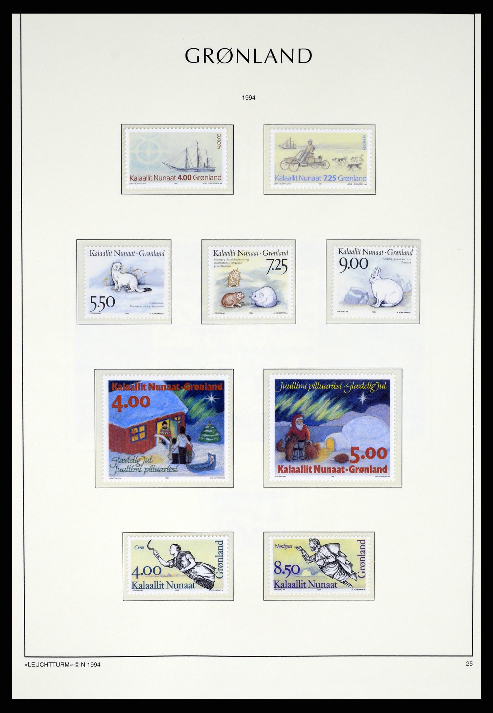 37372 039 - Postzegelverzameling 37372 Groenland 1938-2004.