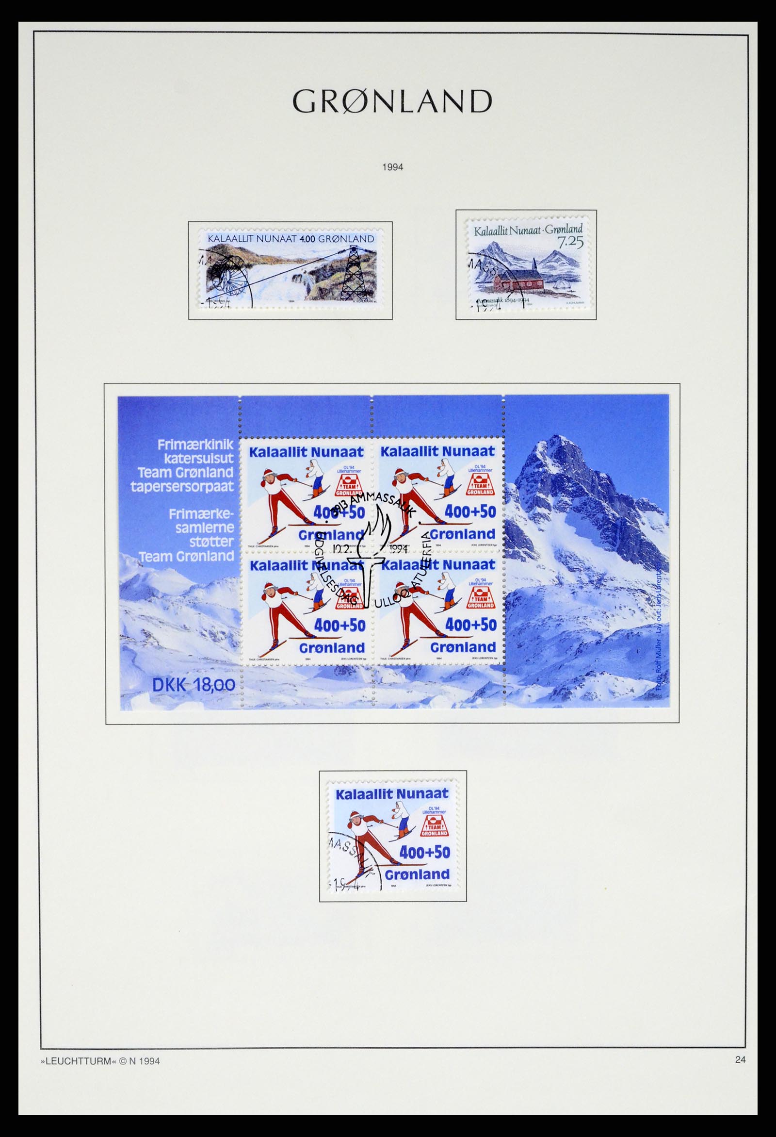 37372 040 - Postzegelverzameling 37372 Groenland 1938-2004.