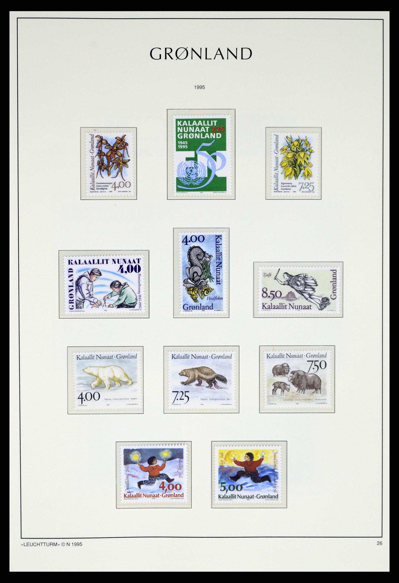 37372 042 - Postzegelverzameling 37372 Groenland 1938-2004.