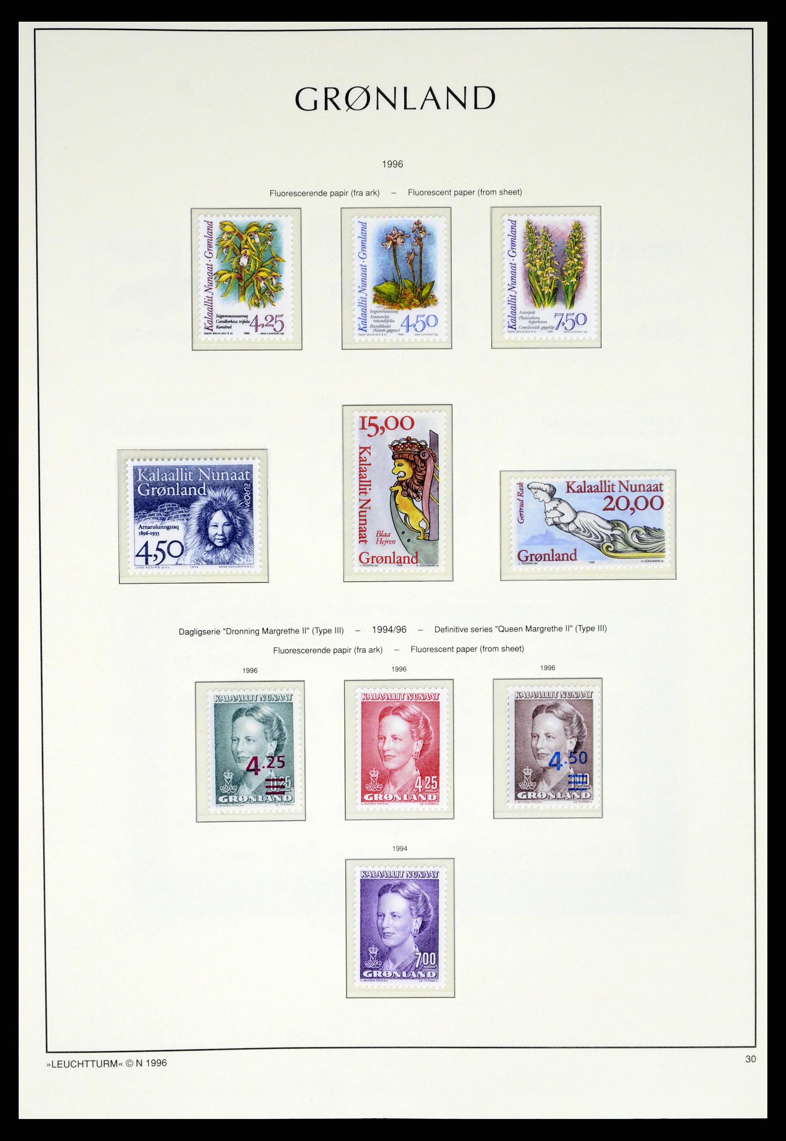 37372 050 - Postzegelverzameling 37372 Groenland 1938-2004.
