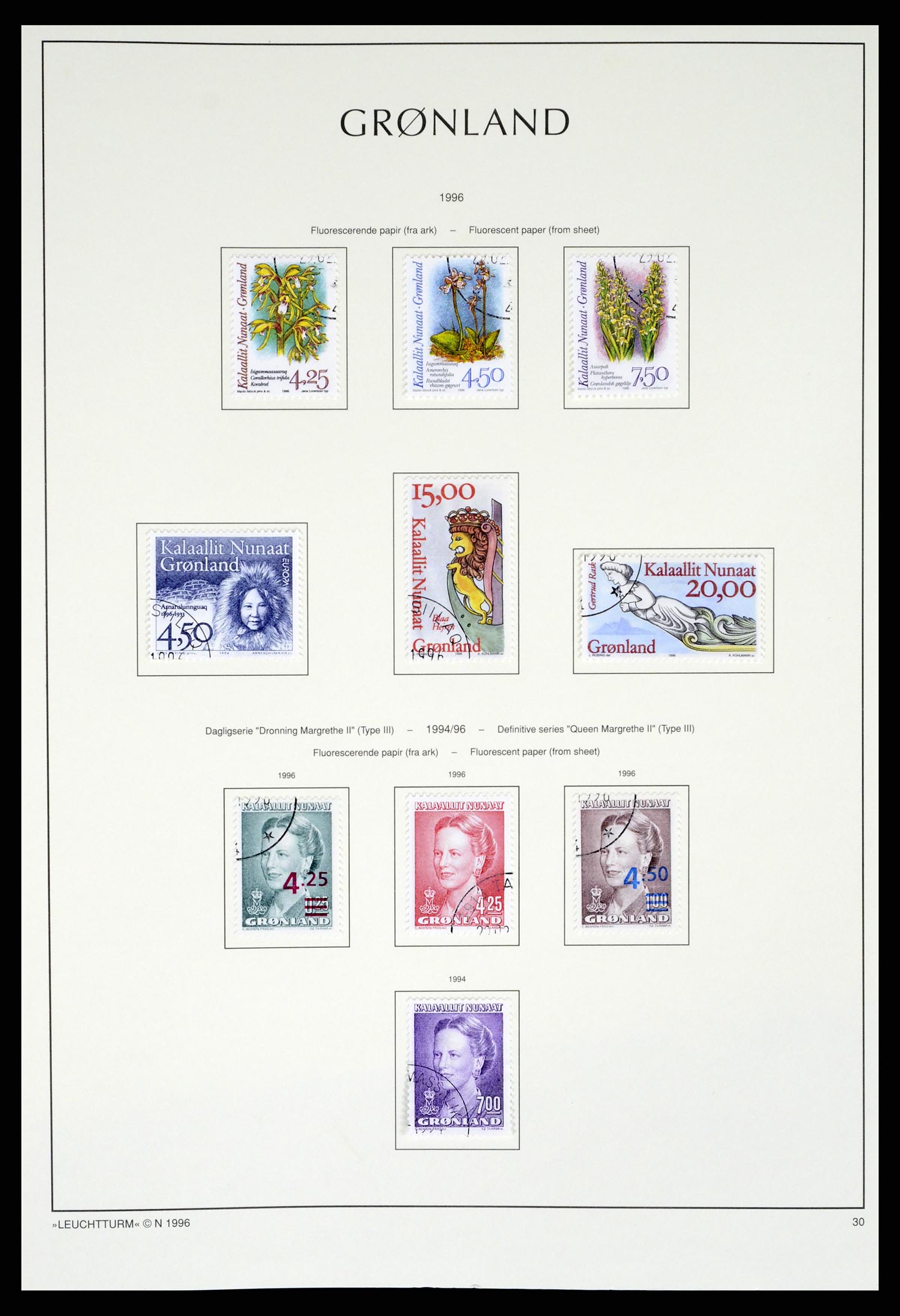 37372 053 - Postzegelverzameling 37372 Groenland 1938-2004.