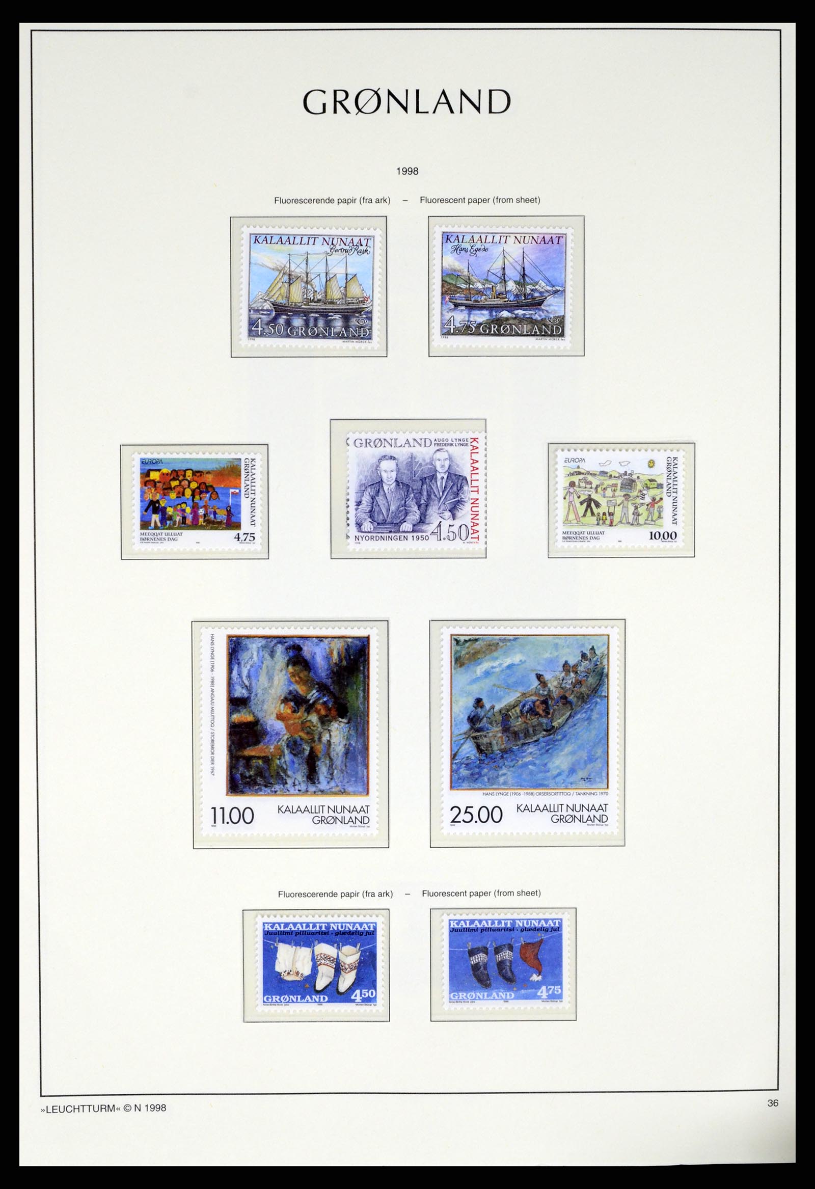 37372 064 - Postzegelverzameling 37372 Groenland 1938-2004.