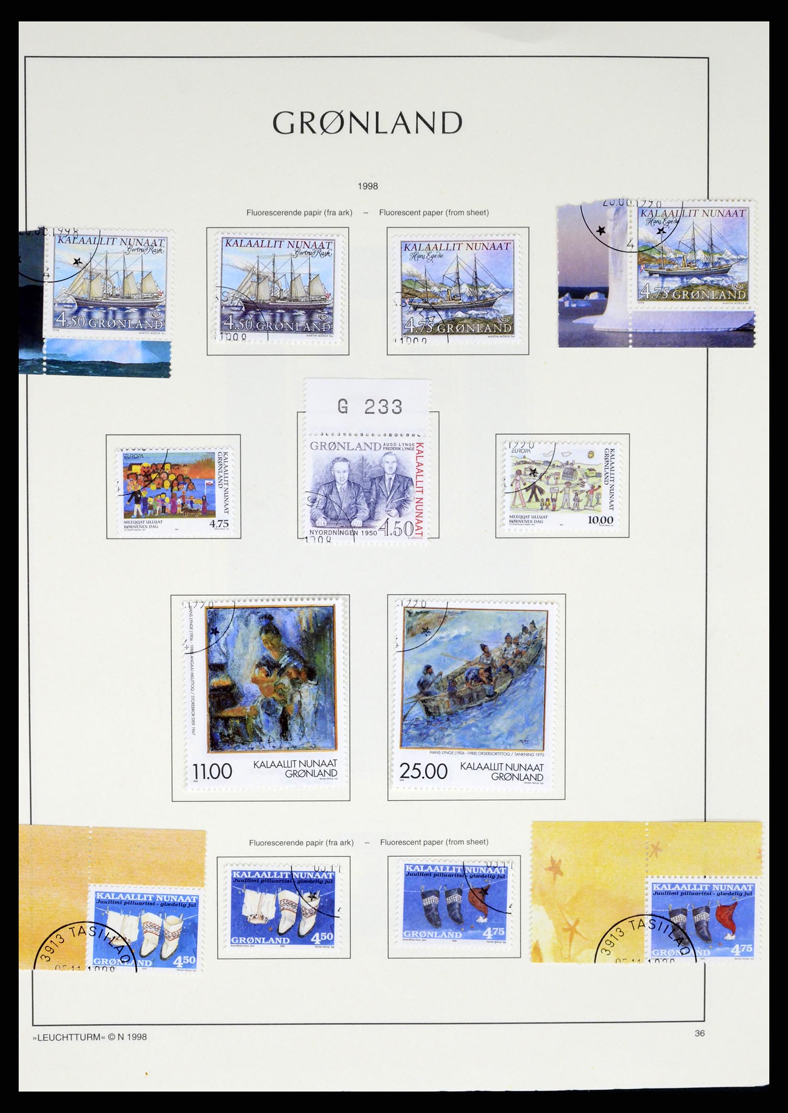 37372 067 - Postzegelverzameling 37372 Groenland 1938-2004.
