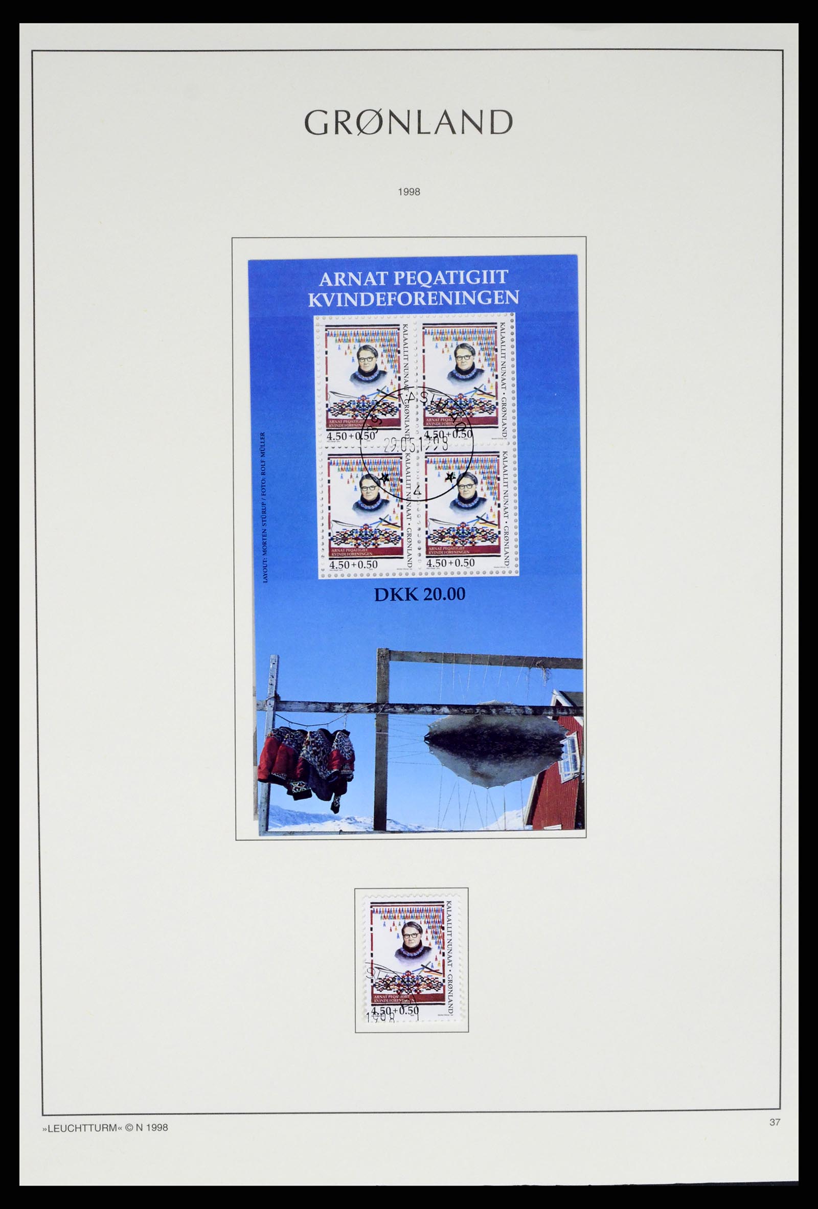 37372 068 - Postzegelverzameling 37372 Groenland 1938-2004.
