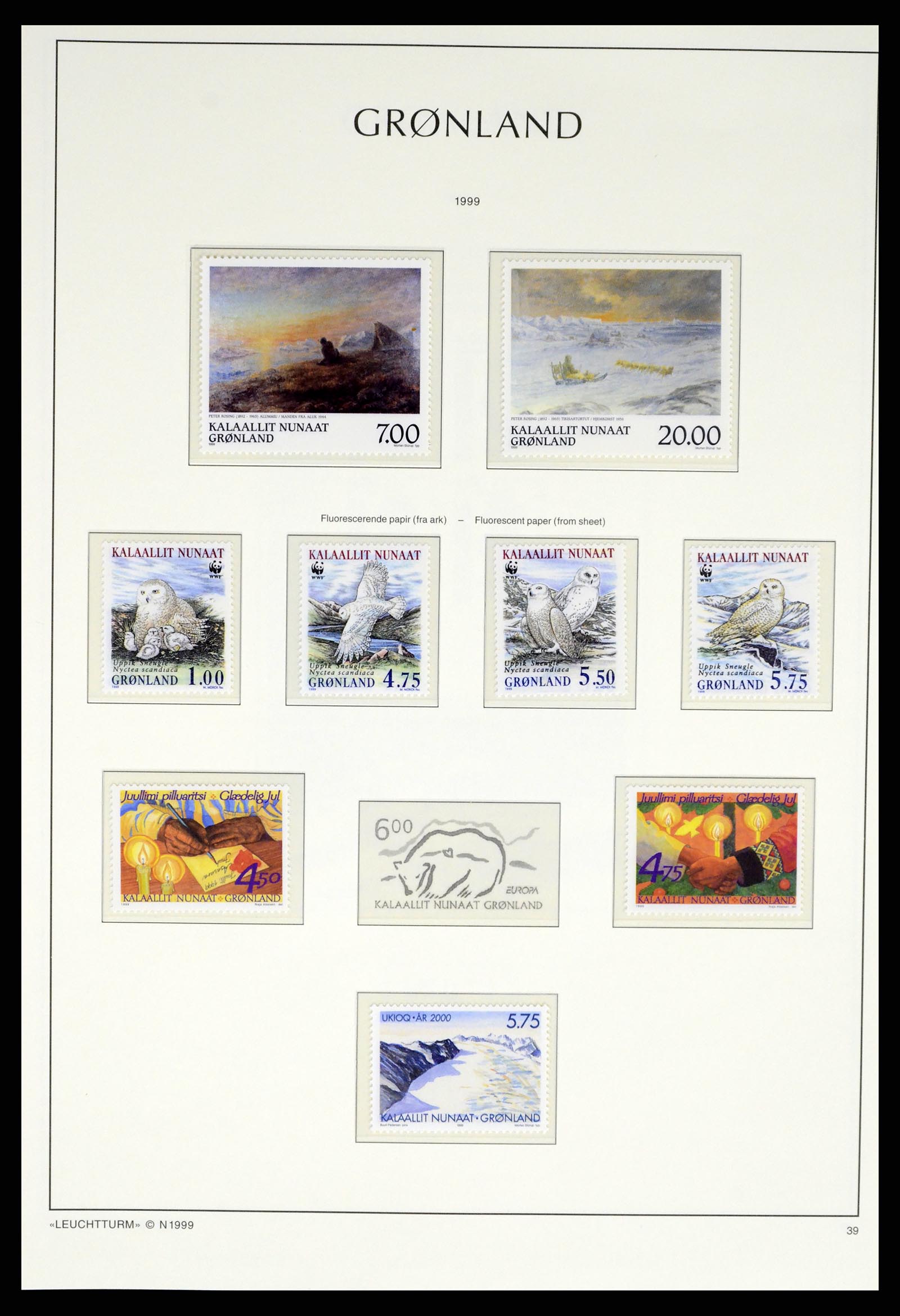 37372 070 - Postzegelverzameling 37372 Groenland 1938-2004.