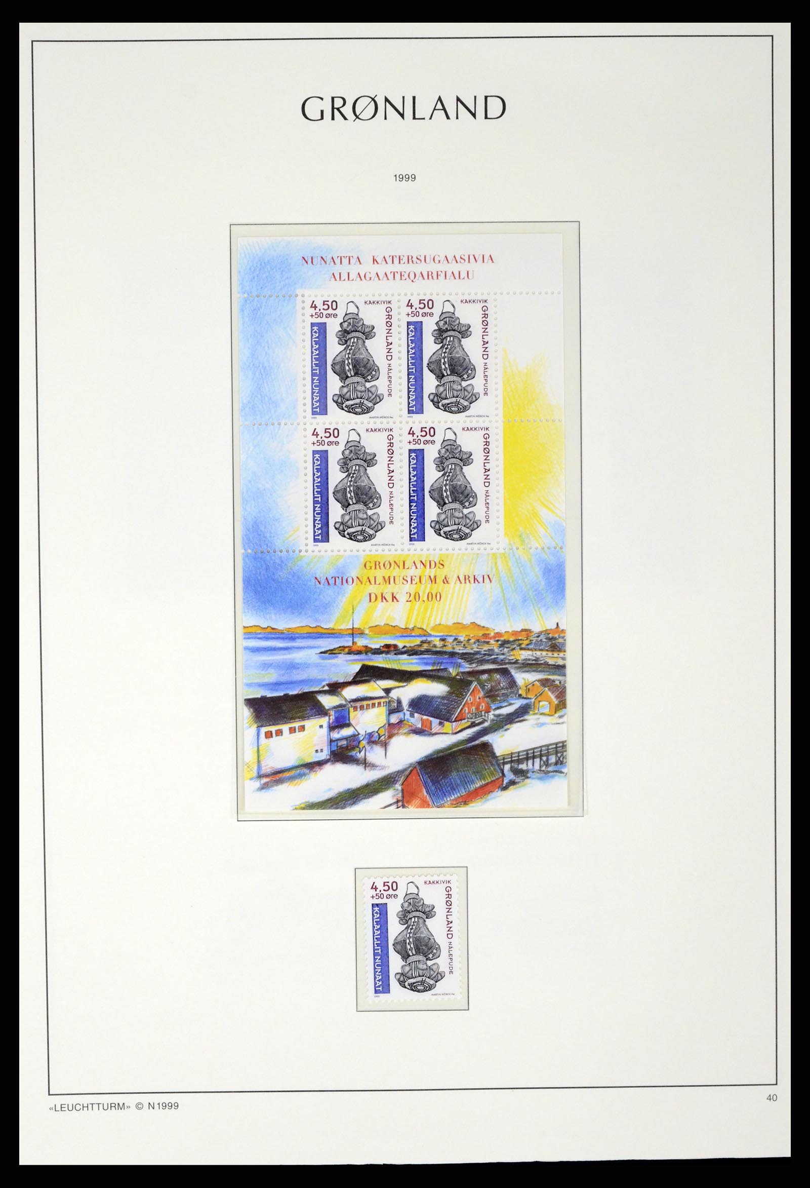 37372 071 - Postzegelverzameling 37372 Groenland 1938-2004.