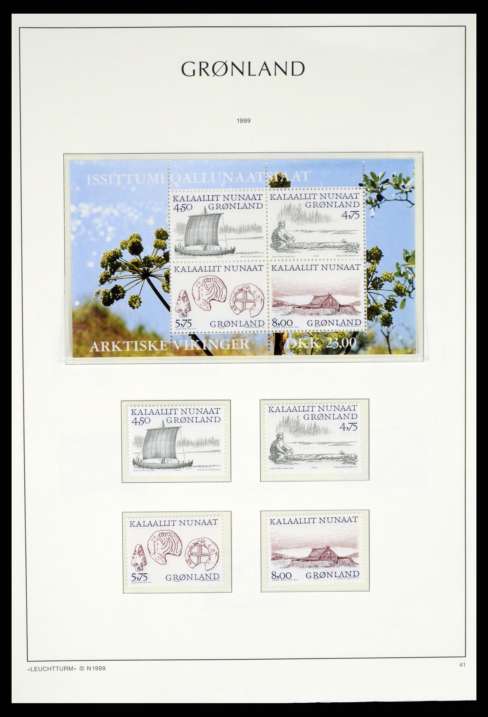 37372 072 - Postzegelverzameling 37372 Groenland 1938-2004.