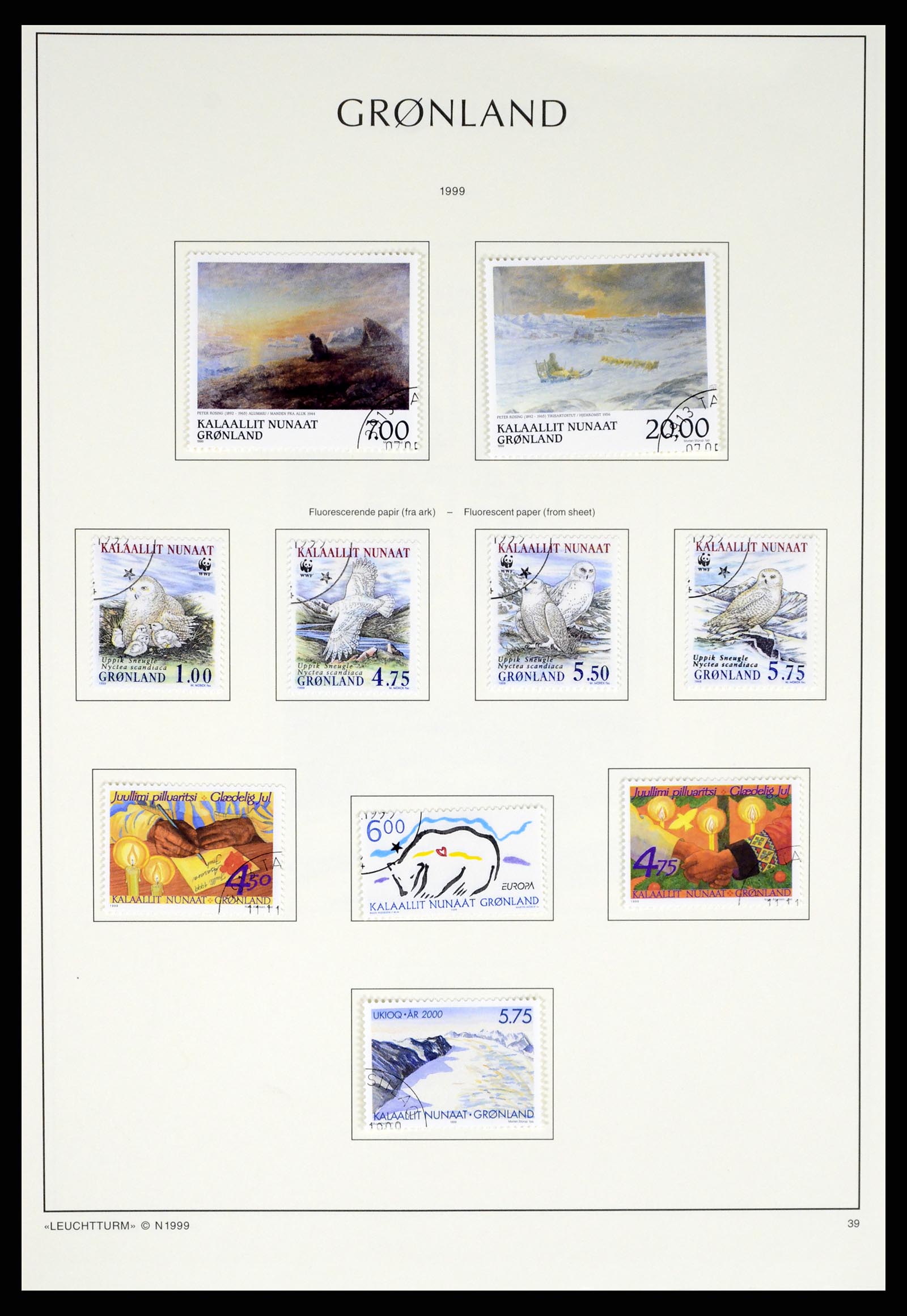 37372 073 - Postzegelverzameling 37372 Groenland 1938-2004.