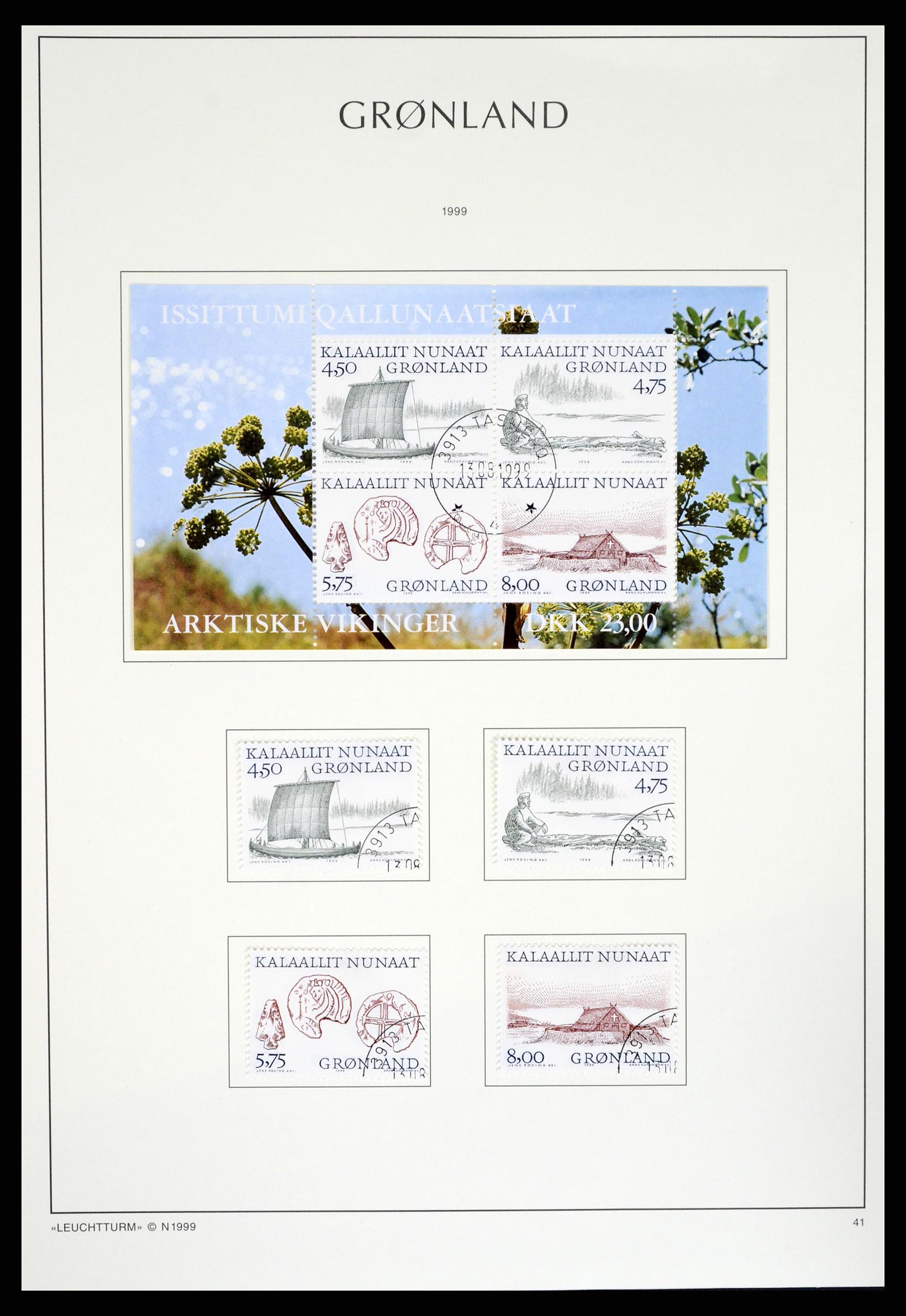 37372 075 - Postzegelverzameling 37372 Groenland 1938-2004.