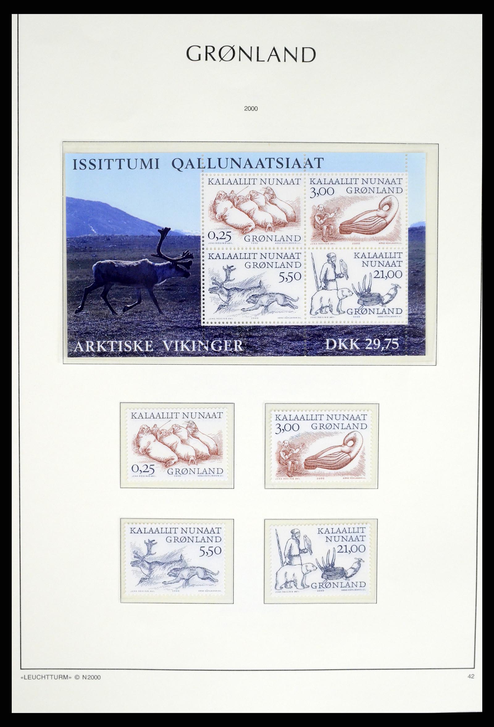 37372 078 - Postzegelverzameling 37372 Groenland 1938-2004.