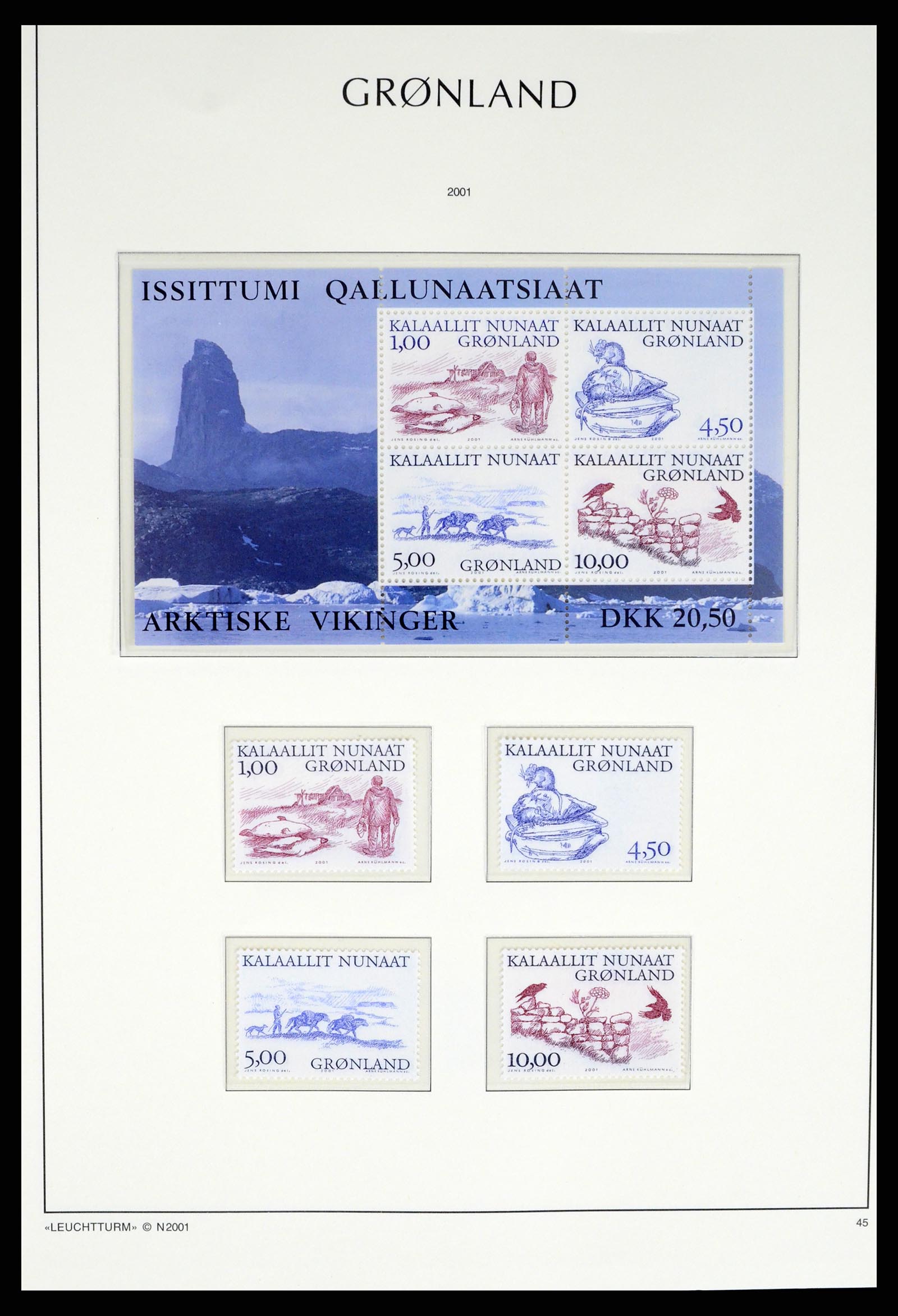37372 083 - Postzegelverzameling 37372 Groenland 1938-2004.