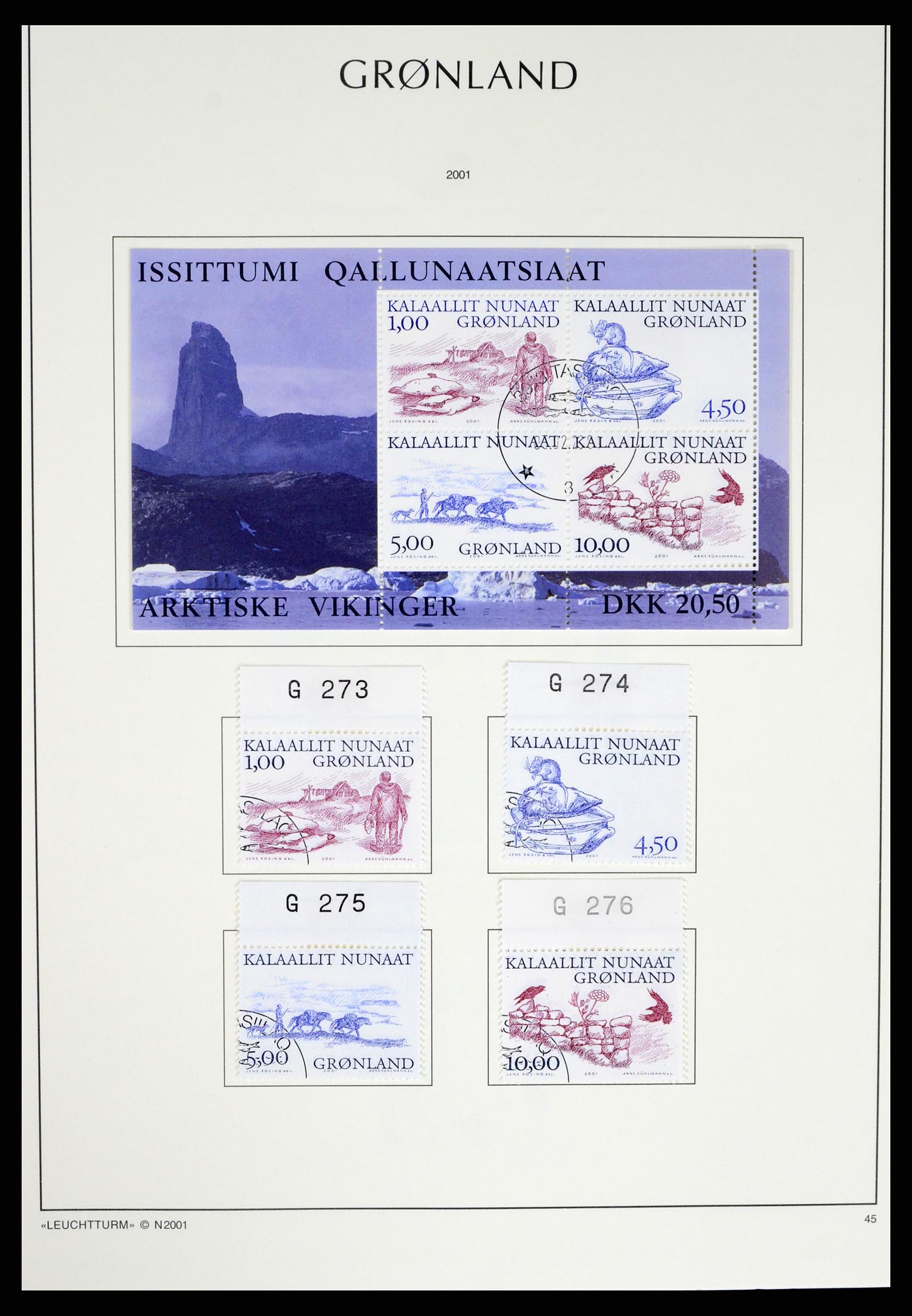 37372 086 - Postzegelverzameling 37372 Groenland 1938-2004.