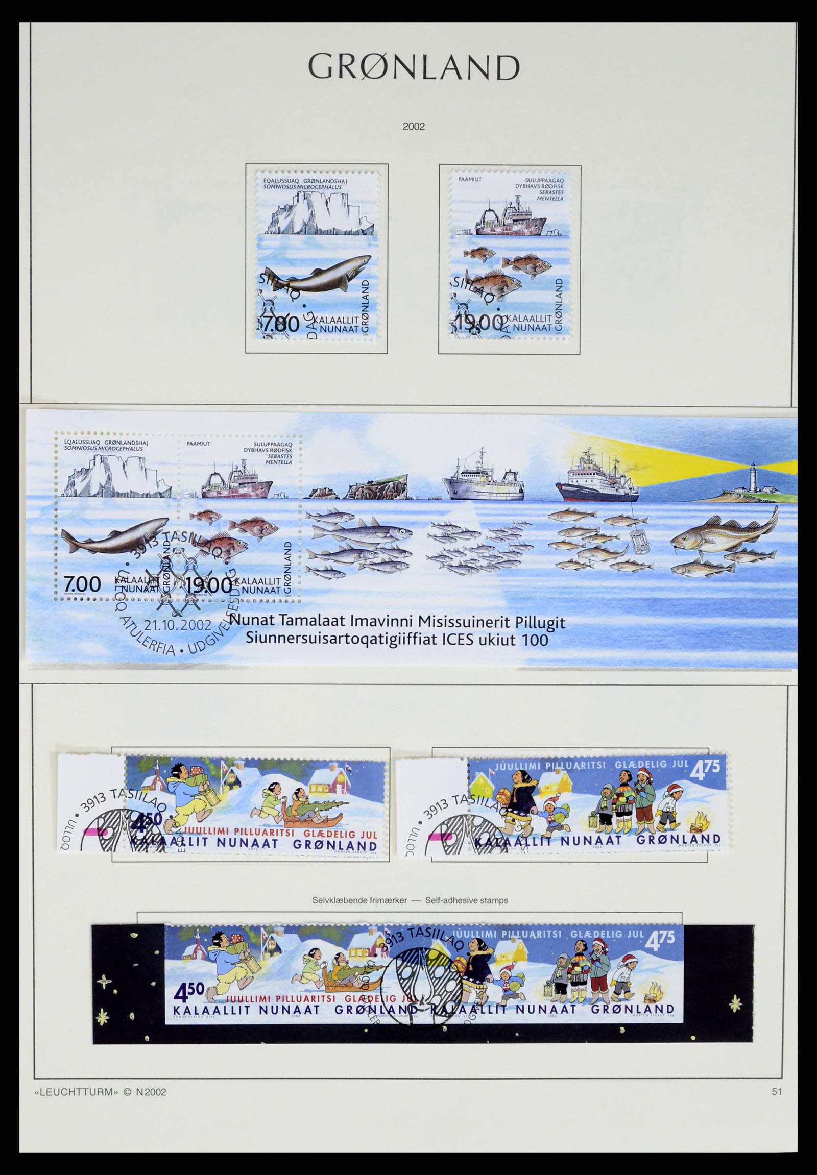 37372 092 - Postzegelverzameling 37372 Groenland 1938-2004.