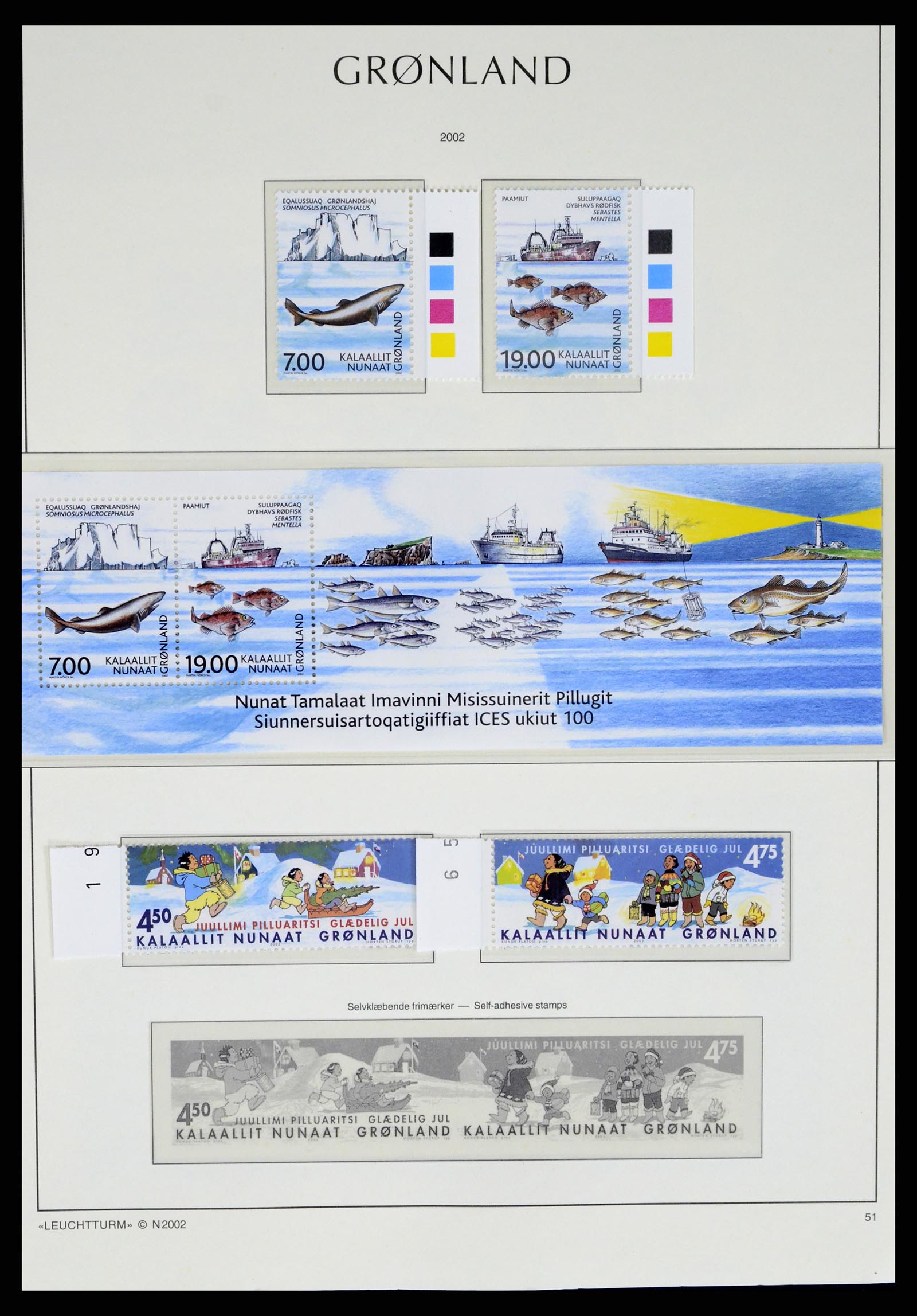 37372 095 - Postzegelverzameling 37372 Groenland 1938-2004.