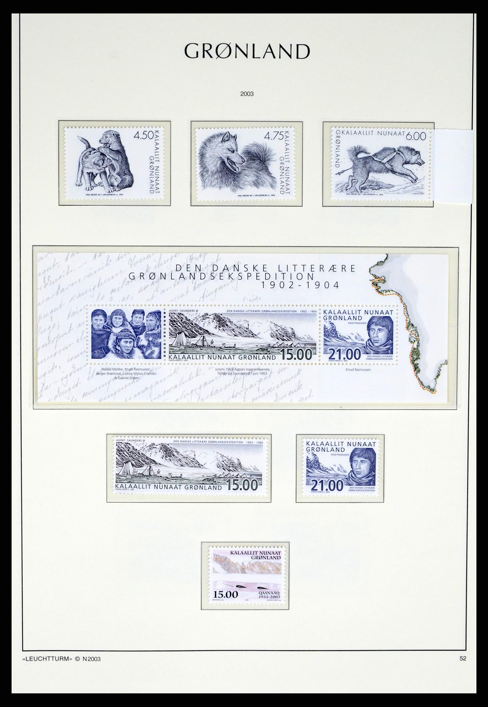 37372 097 - Postzegelverzameling 37372 Groenland 1938-2004.